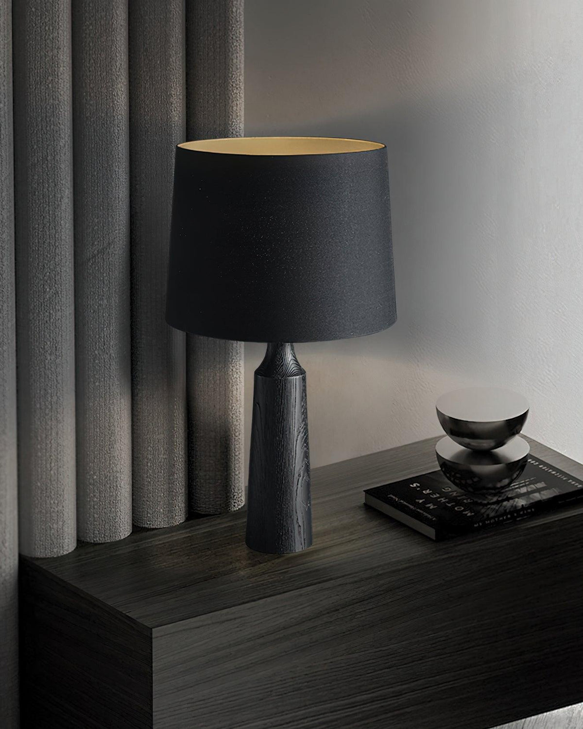 Harry modern bordslampa i trä
