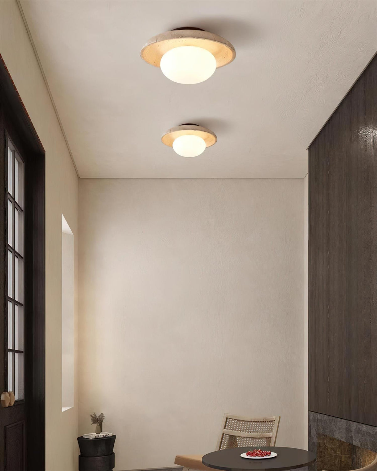 Mexo loftslampe i travertin