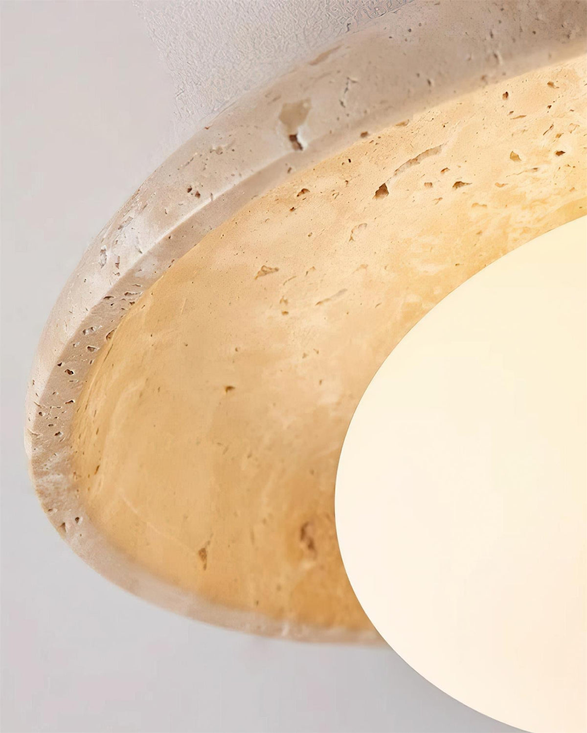 Mexo loftslampe i travertin
