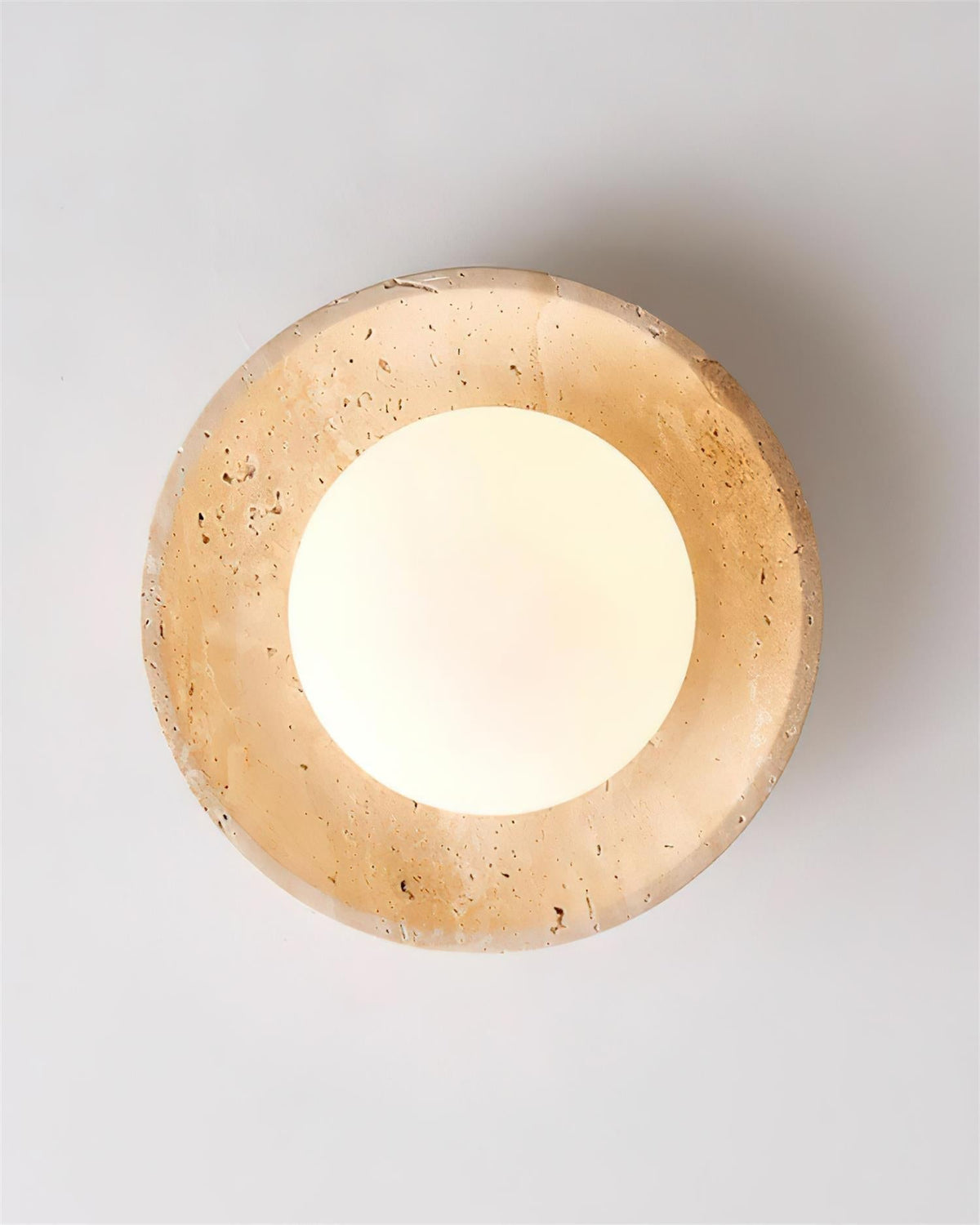 Mexo loftslampe i travertin