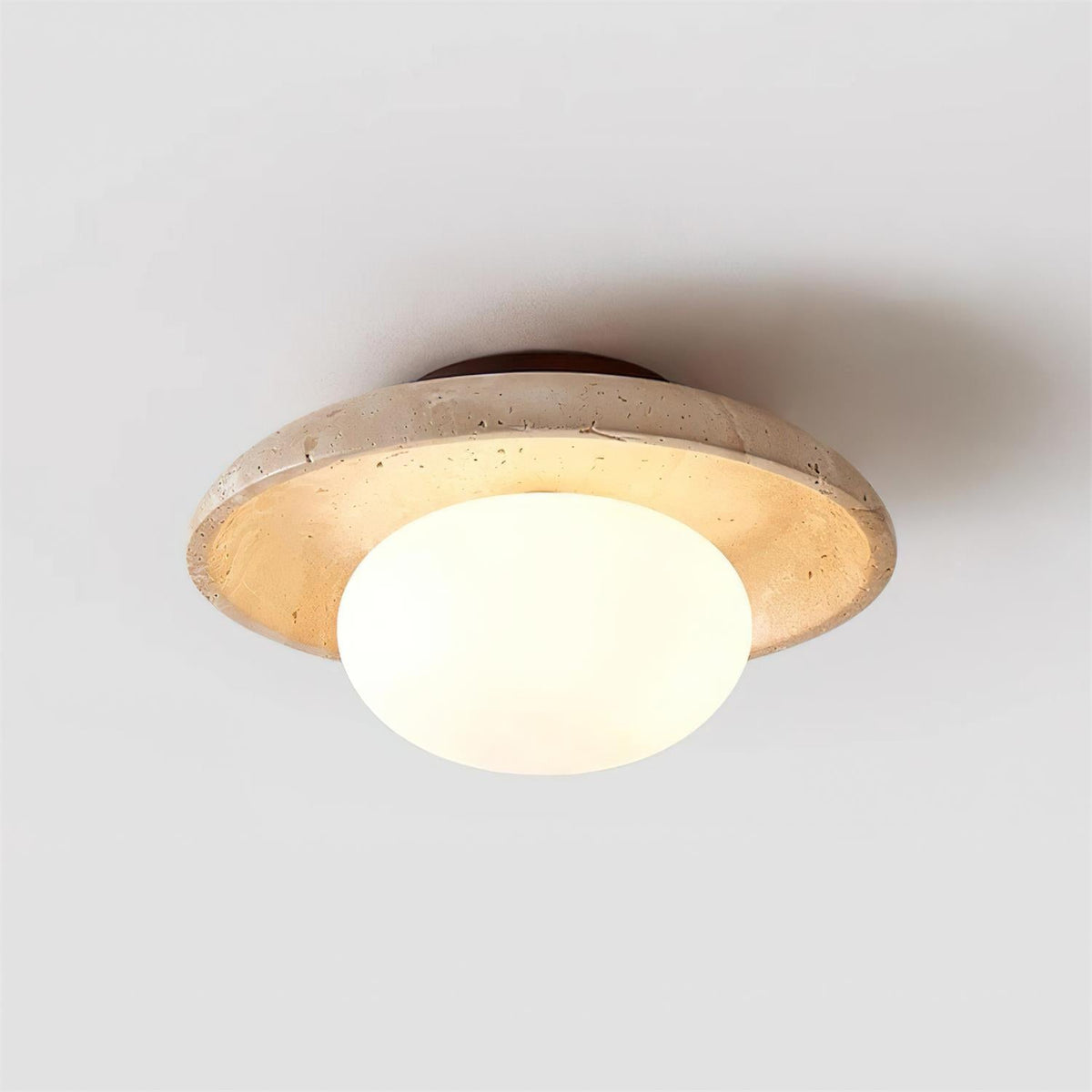 Mexo loftslampe i travertin