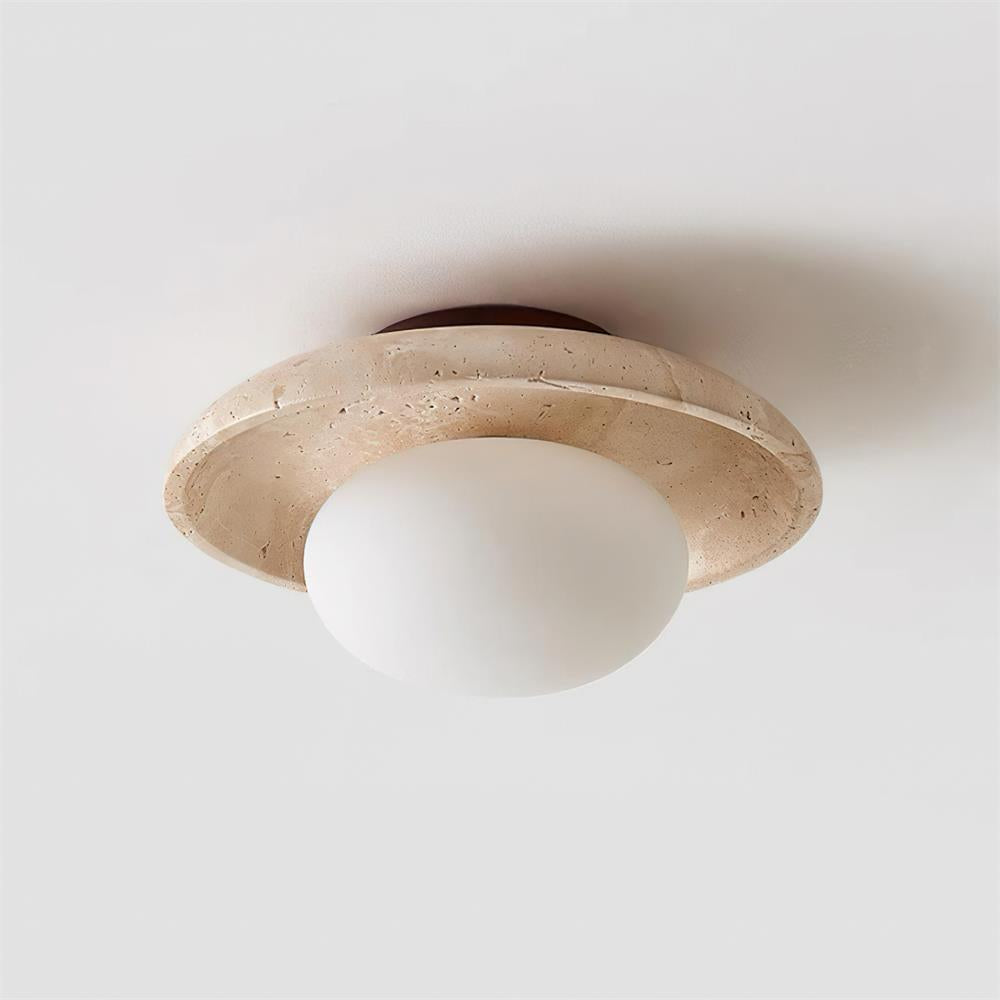 Mexo loftslampe i travertin