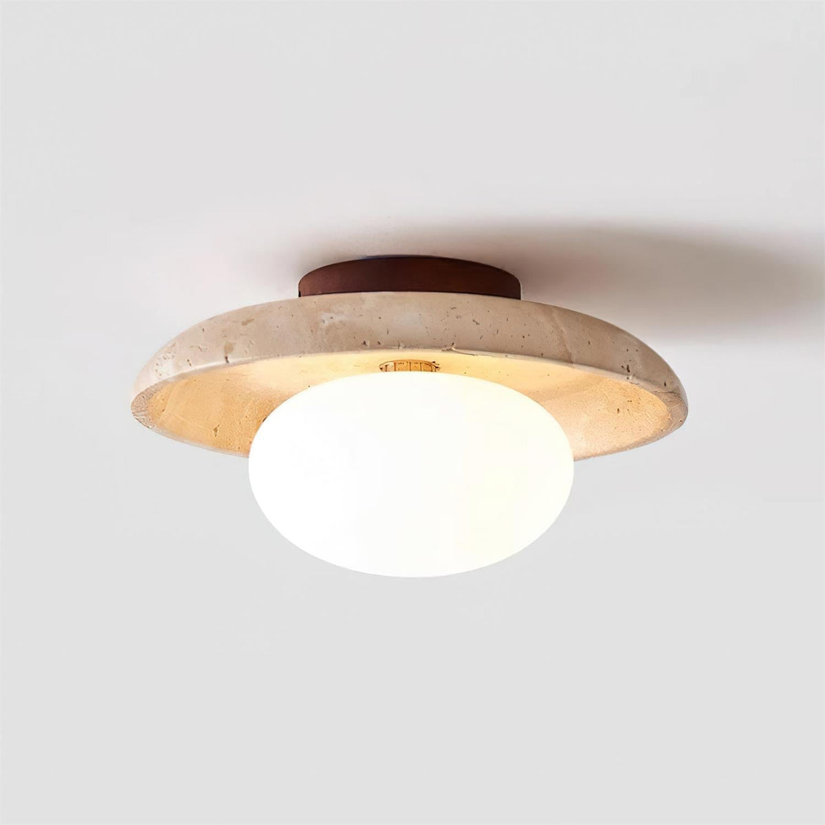 Mexo loftslampe i travertin