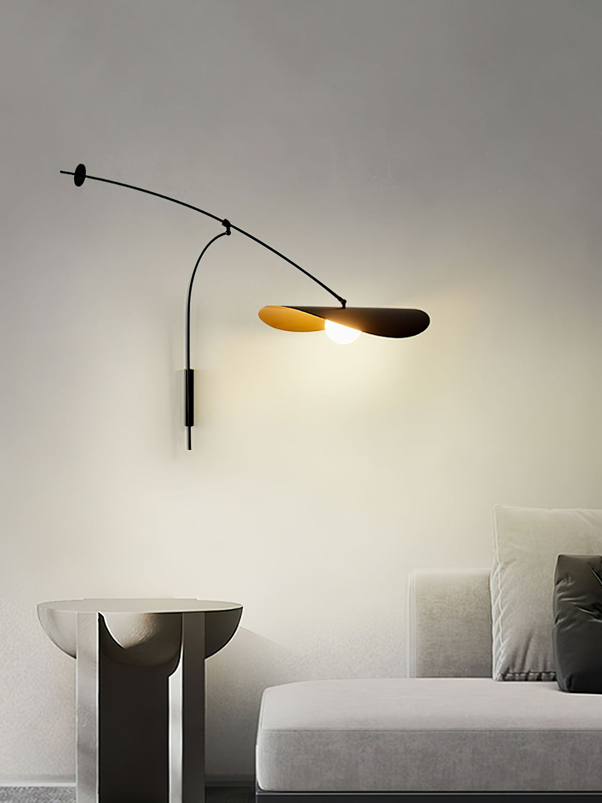 Tirove minimalistisk væglampe i glas