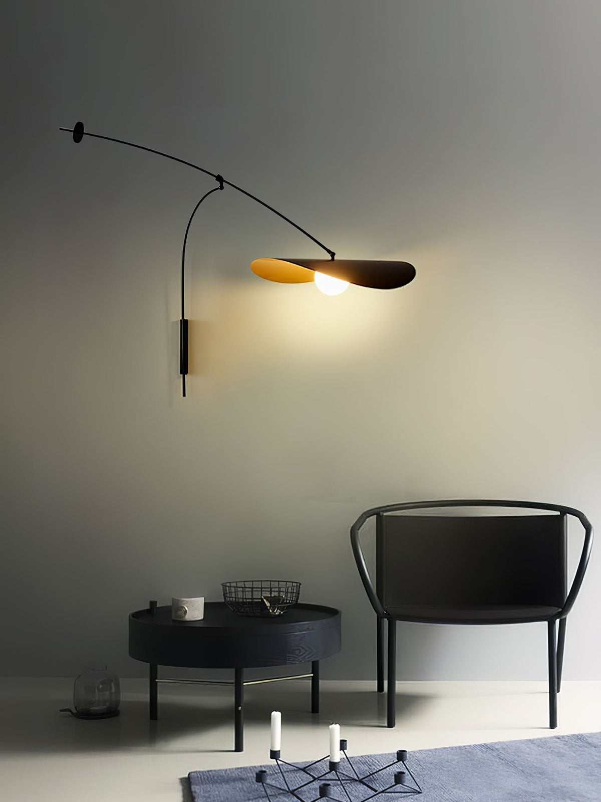 Tirove minimalistisk væglampe i glas