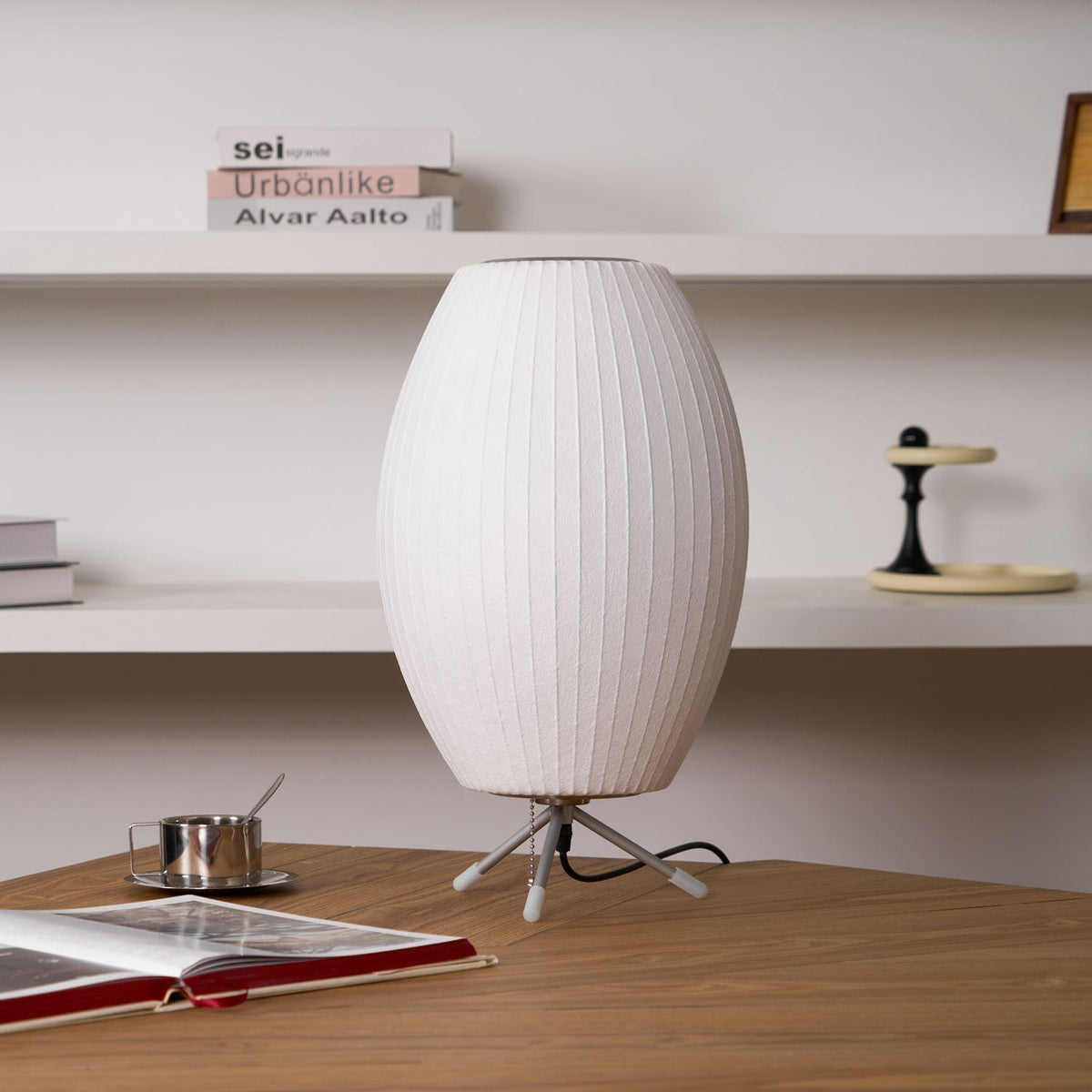 Candeeiro de mesa minimalista Rostix em aço