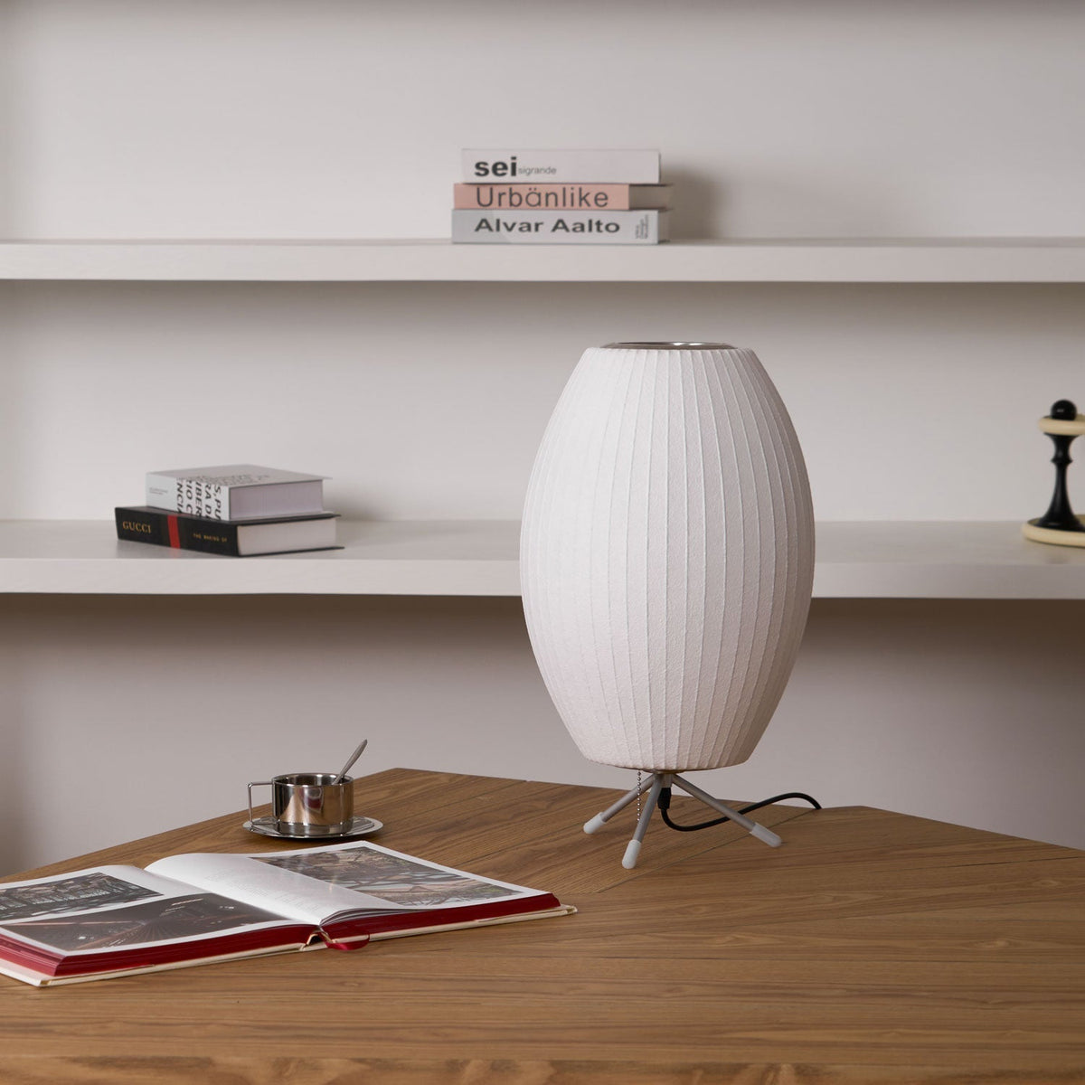 Candeeiro de mesa minimalista Rostix em aço