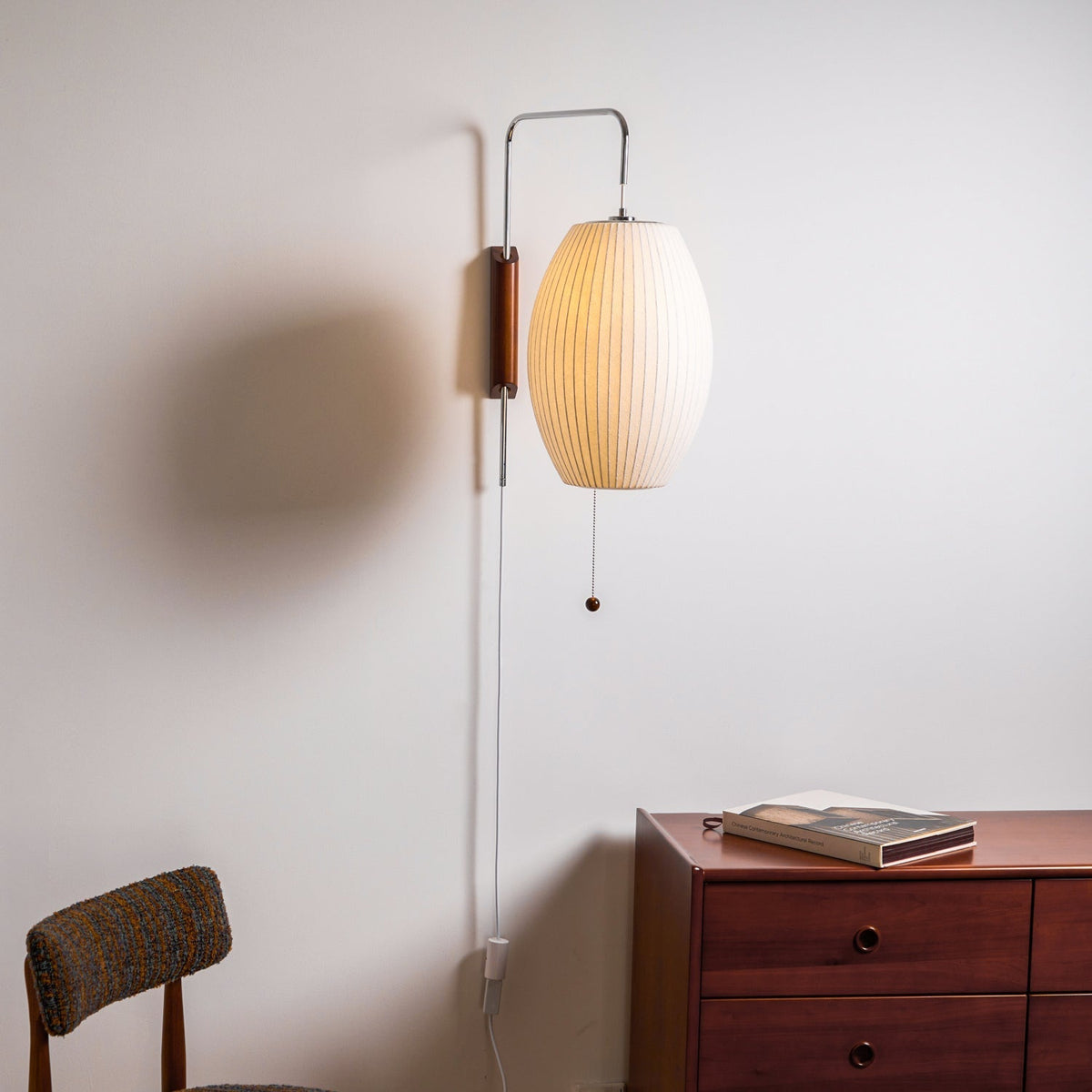 Aldinira Wall Sconce Walnut Ball