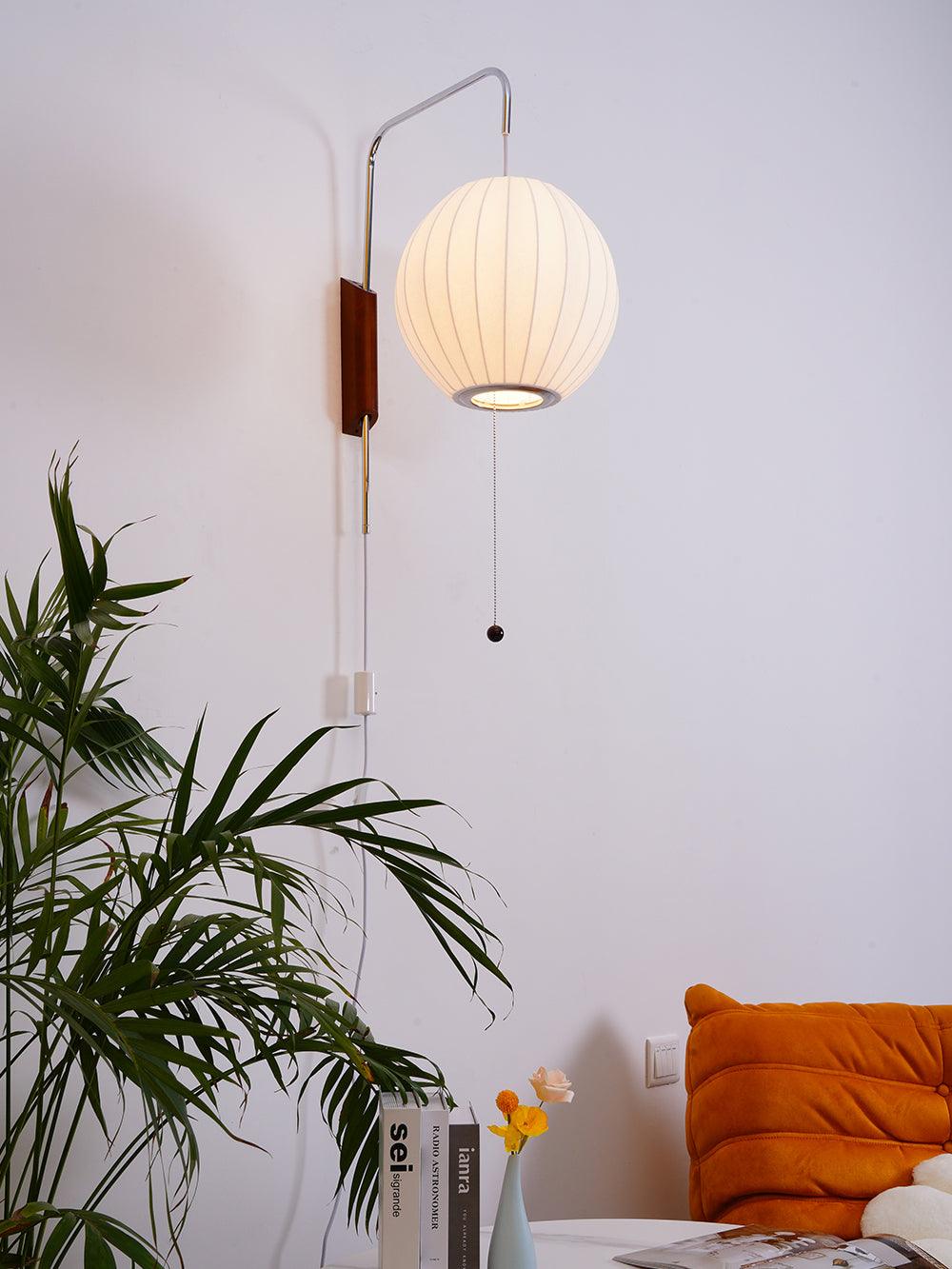Aldinira Wall Sconce Walnut Ball