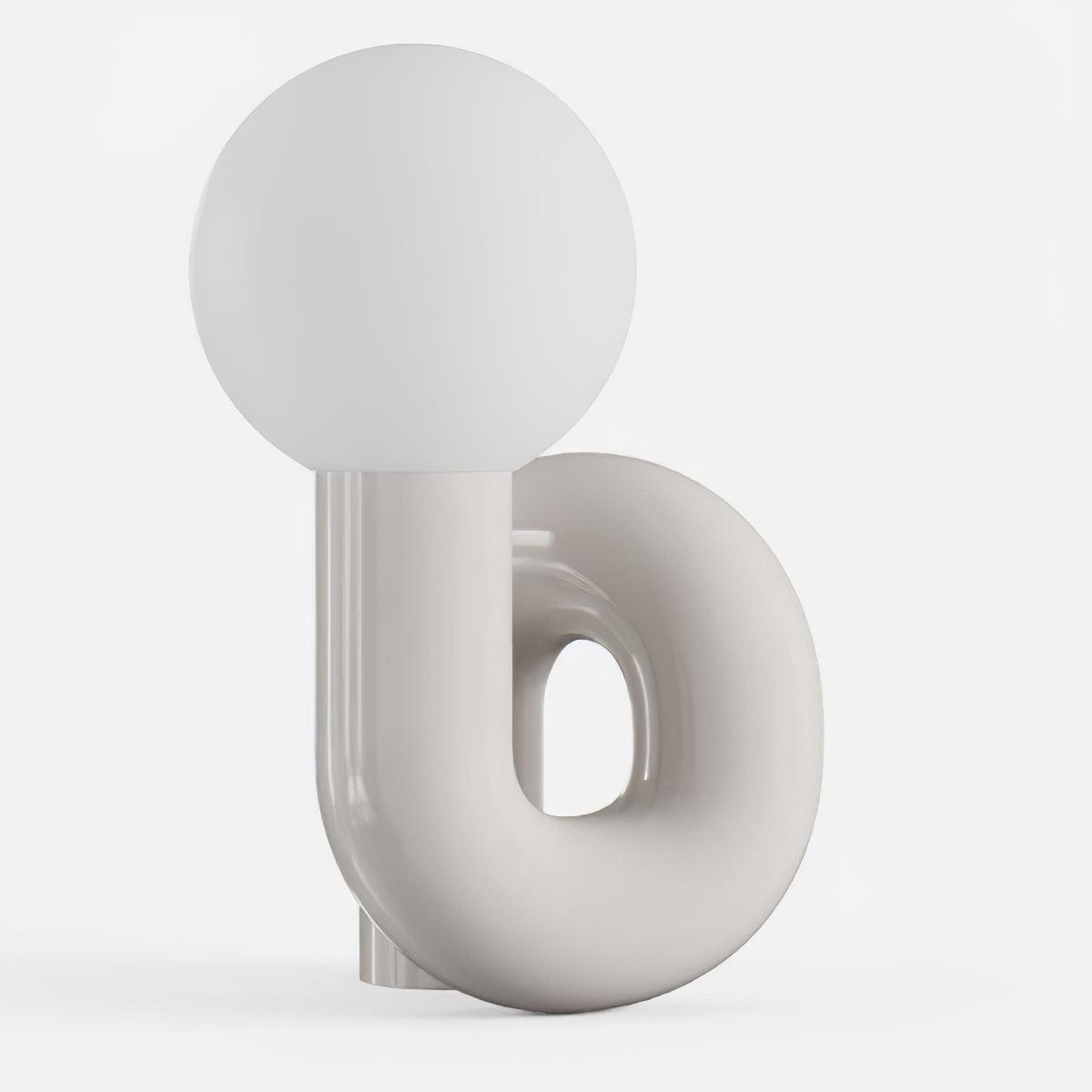 Soreeon lampa lekfull N-form helt vit
