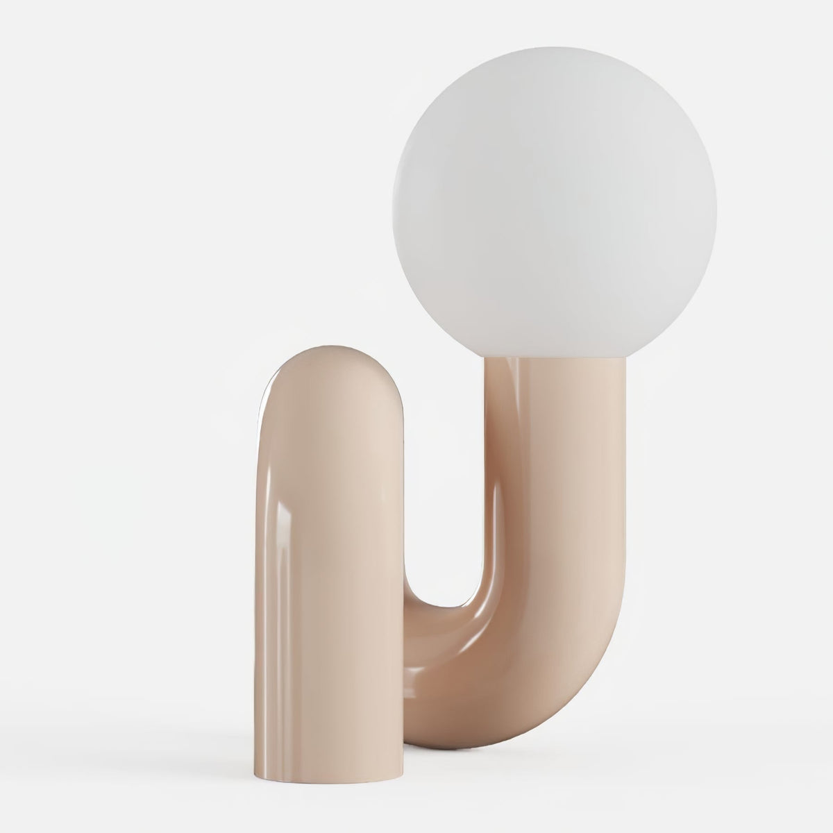Soreeon lampa lekfull N-form helt vit