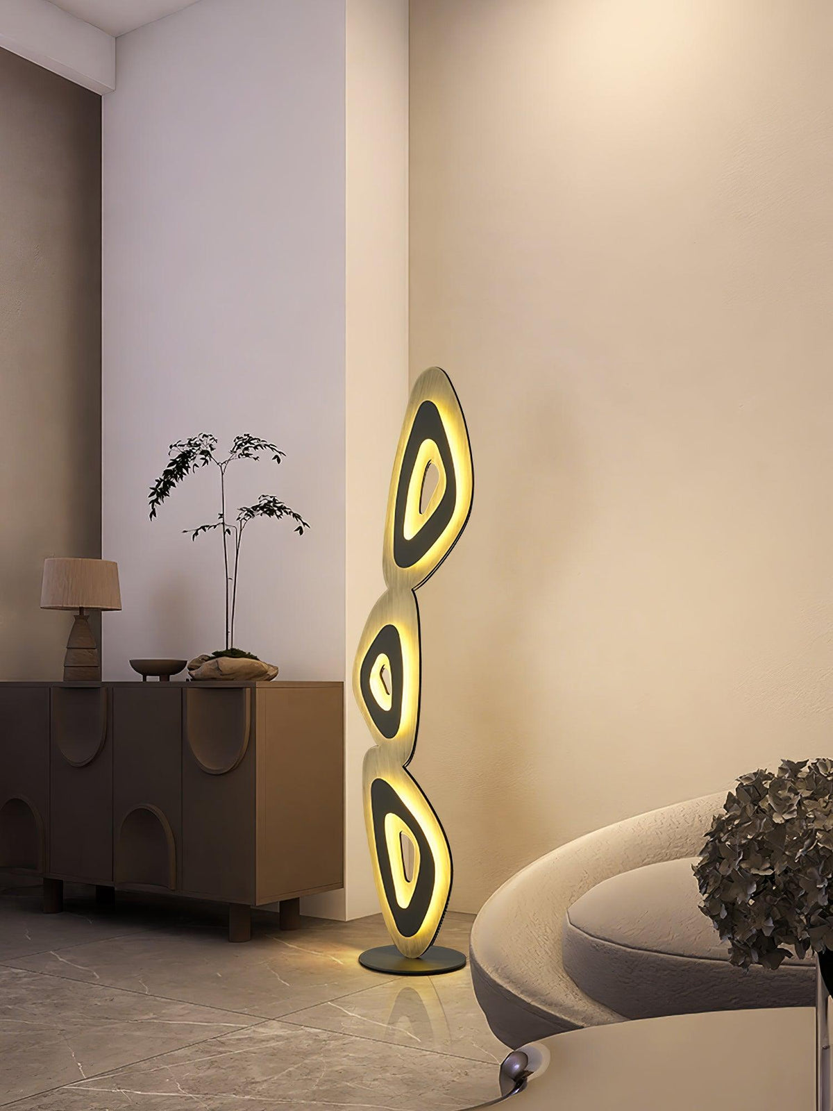 Isoloril Art Deco -lattiavalaisin