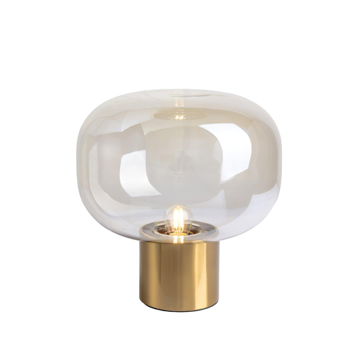 Teloz industriel bordlampe i glas