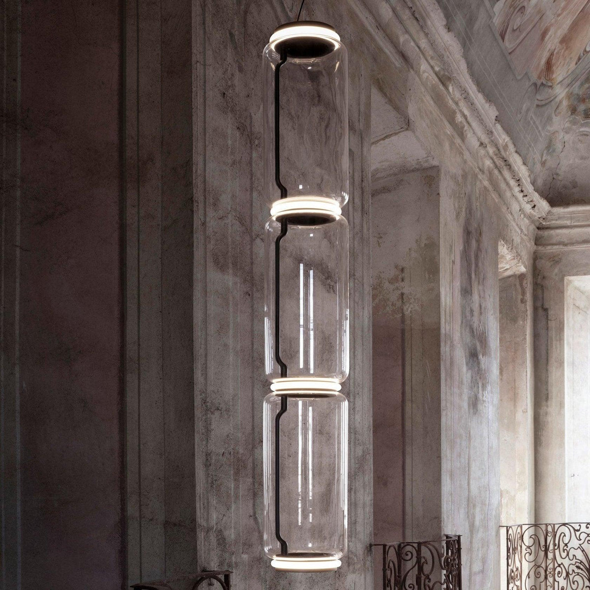 Luminária suspensa artística industrial Vayden