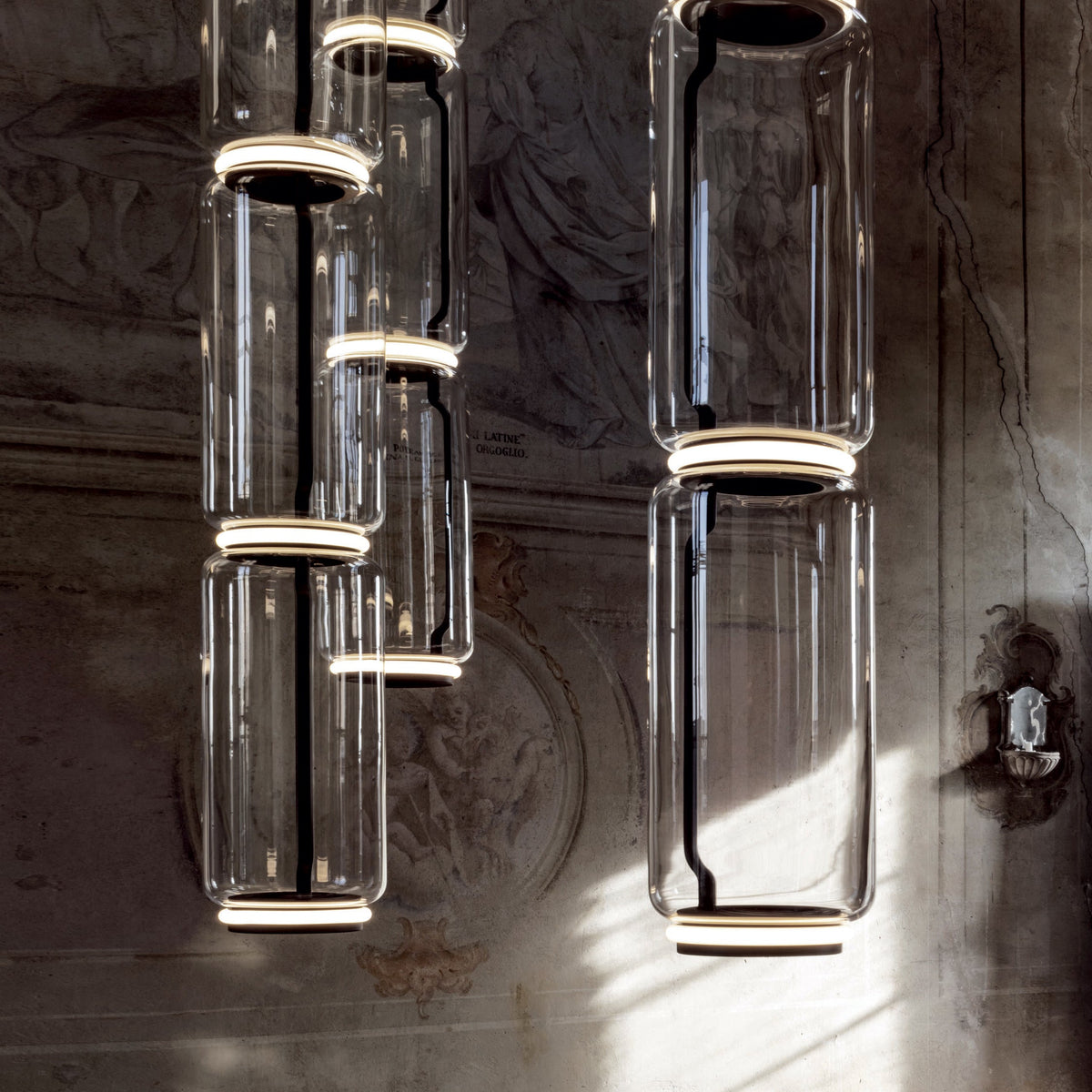 Luminária suspensa artística industrial Vayden
