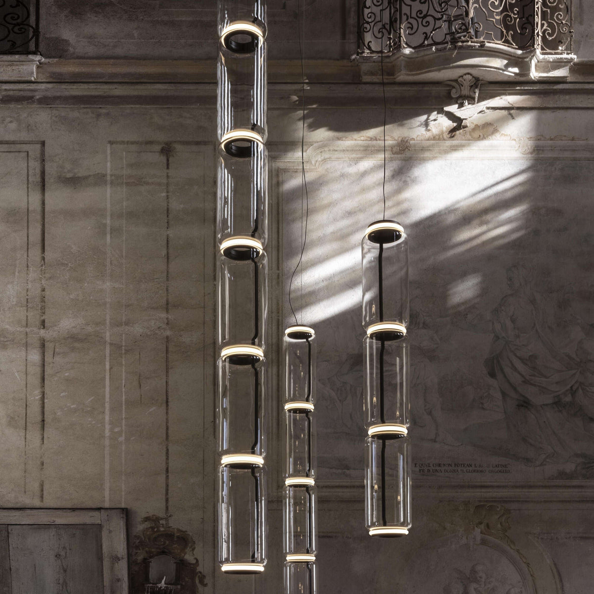 Luminária suspensa artística industrial Vayden
