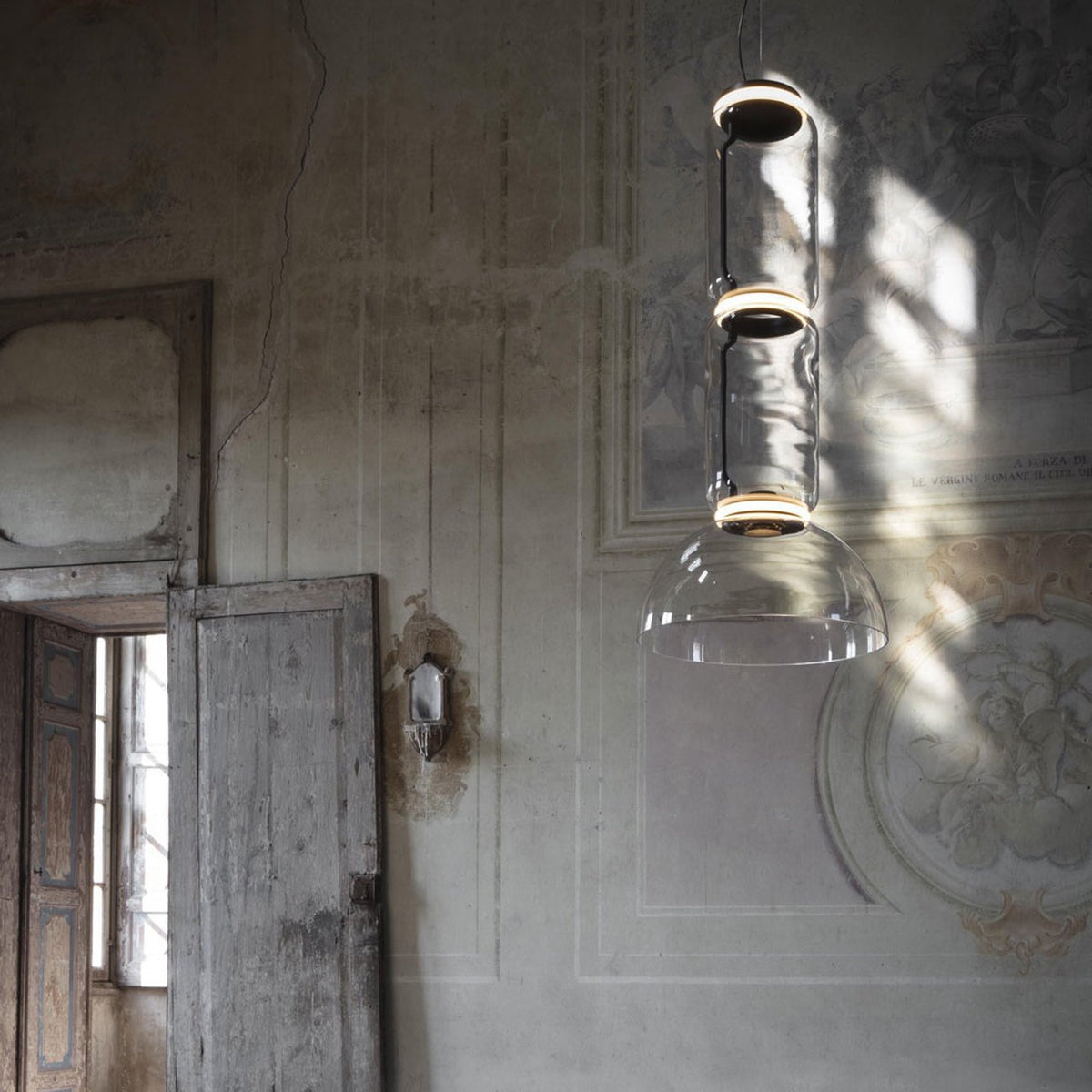 Luminária suspensa artística industrial Vayden