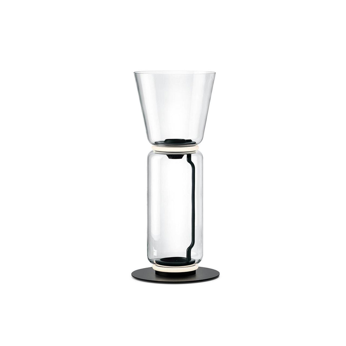 Cyrilys golvlampa i bambu och glas