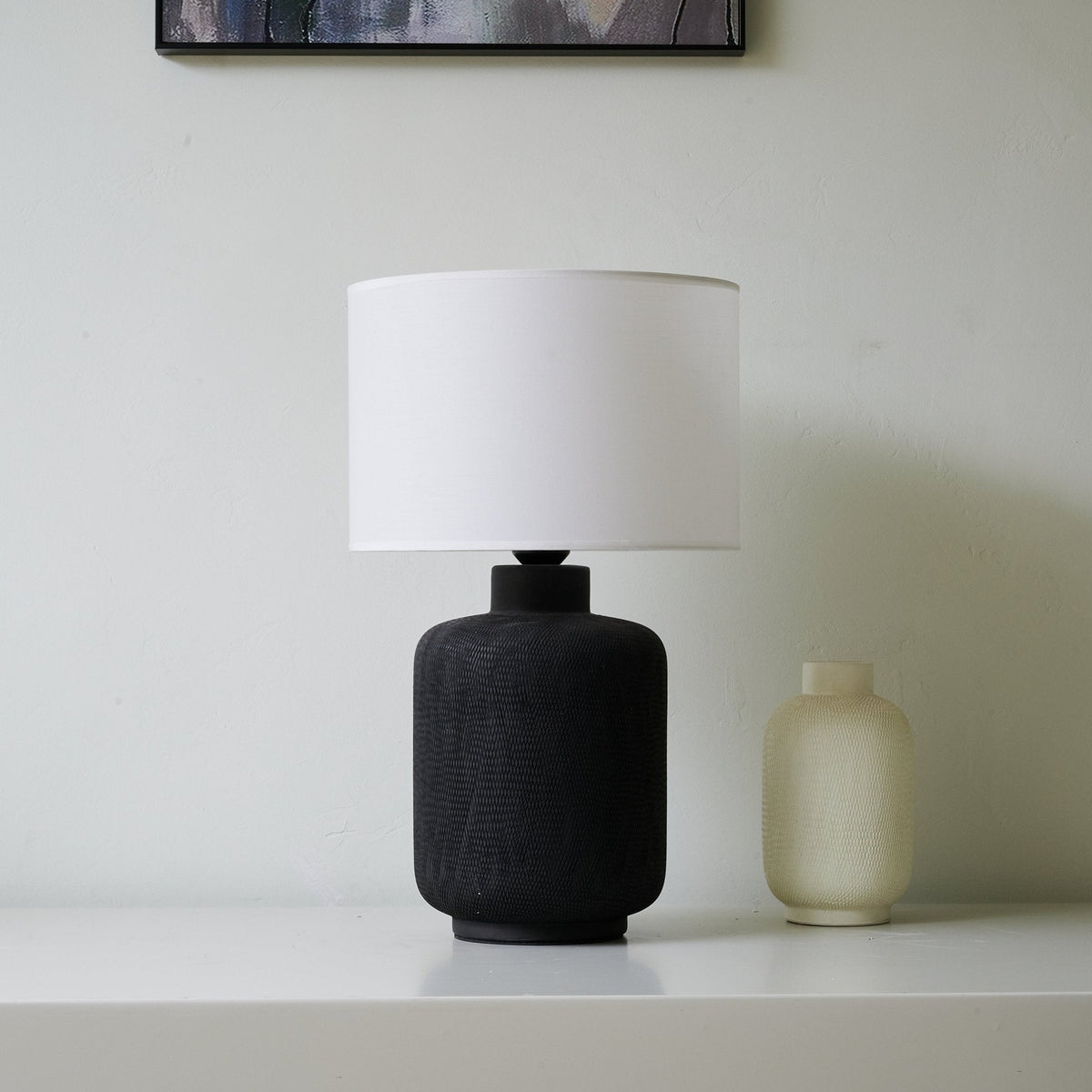 Burce moderne bordlampe i keramik
