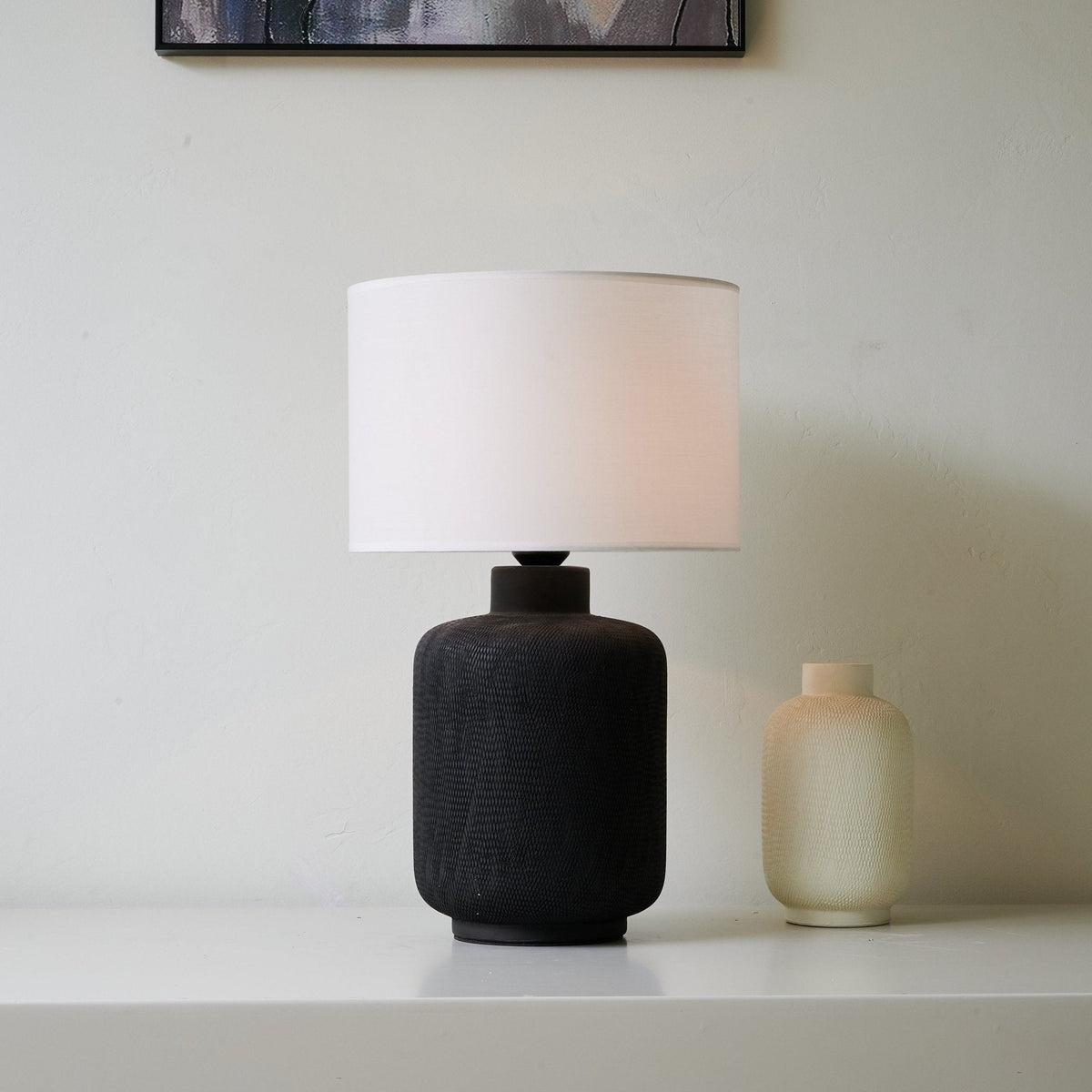 Burce moderne bordlampe i keramik