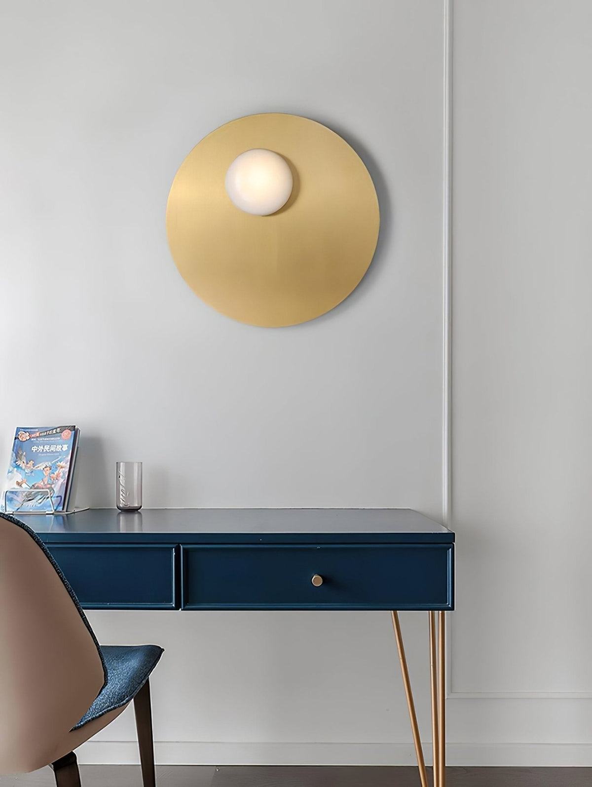 Ivsolion modern minimalistisk vinklad vägglampa i glas