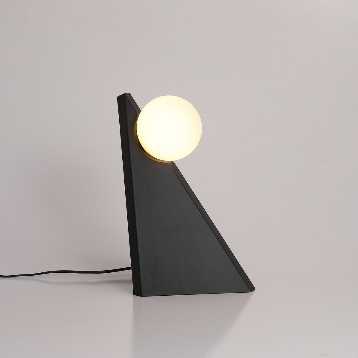 Nixie geometrisk bordlampe i glas