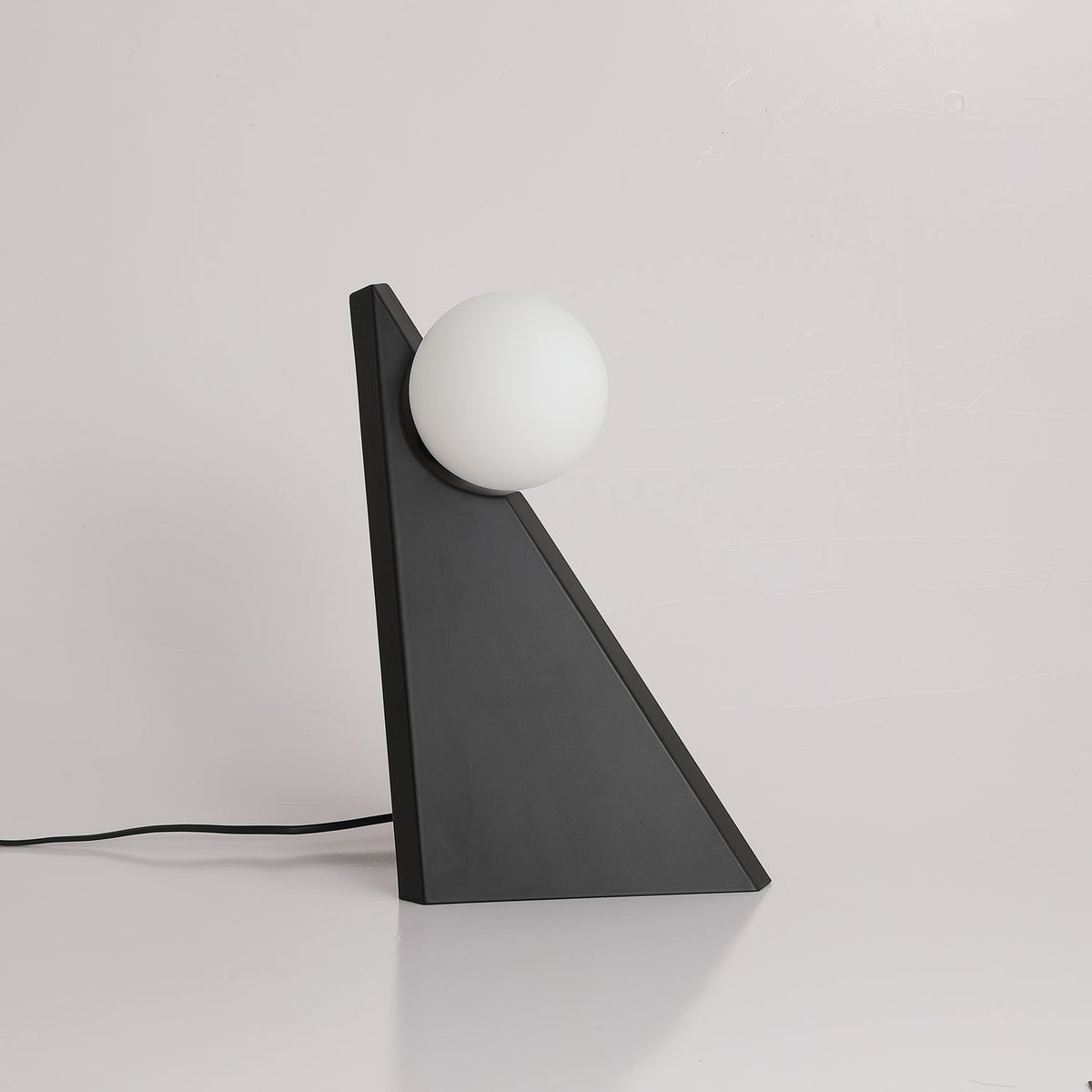 Nixie geometrisk bordlampe i glas