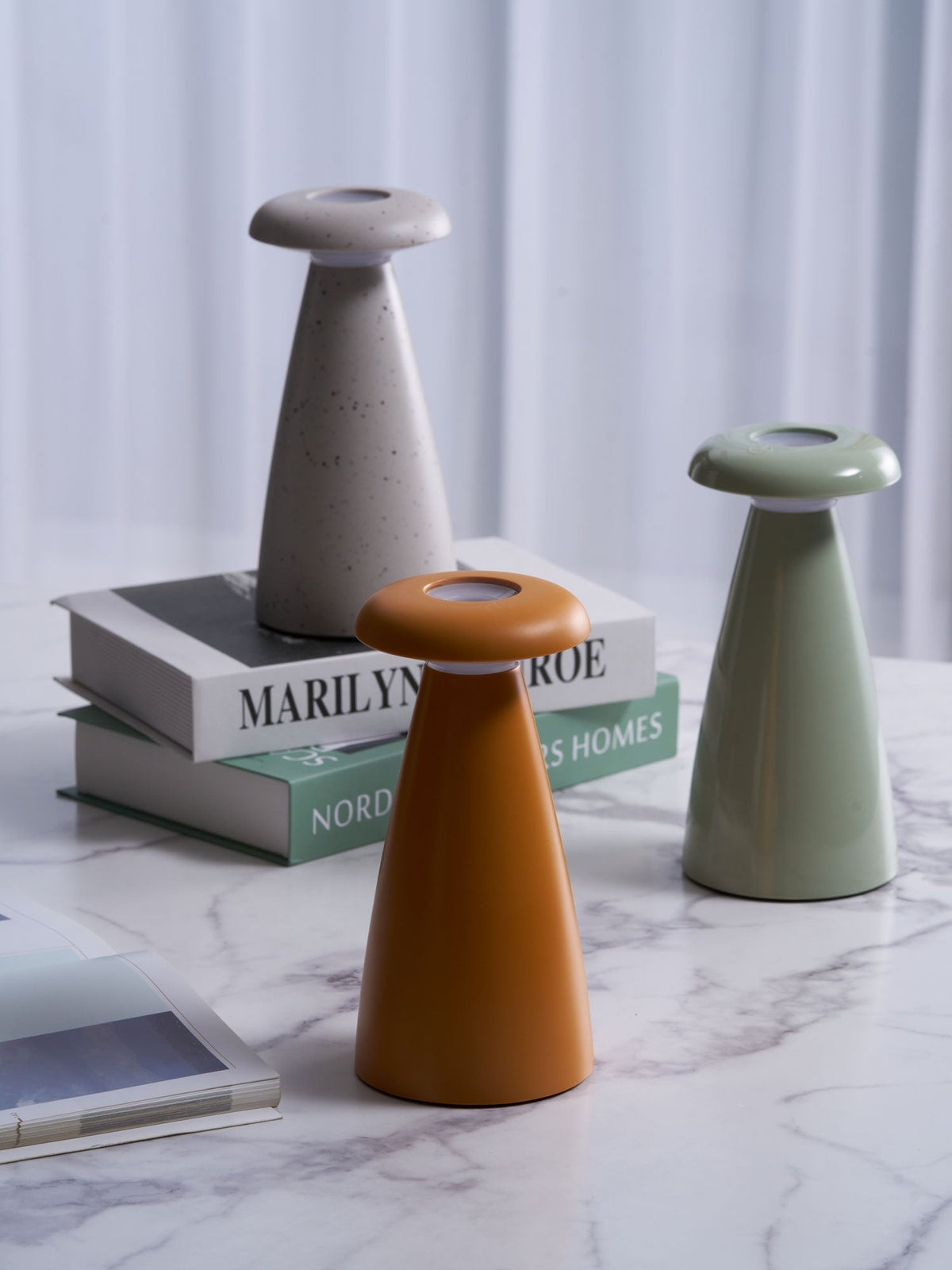 Mushroove minimalistisk keramisk bordslampa