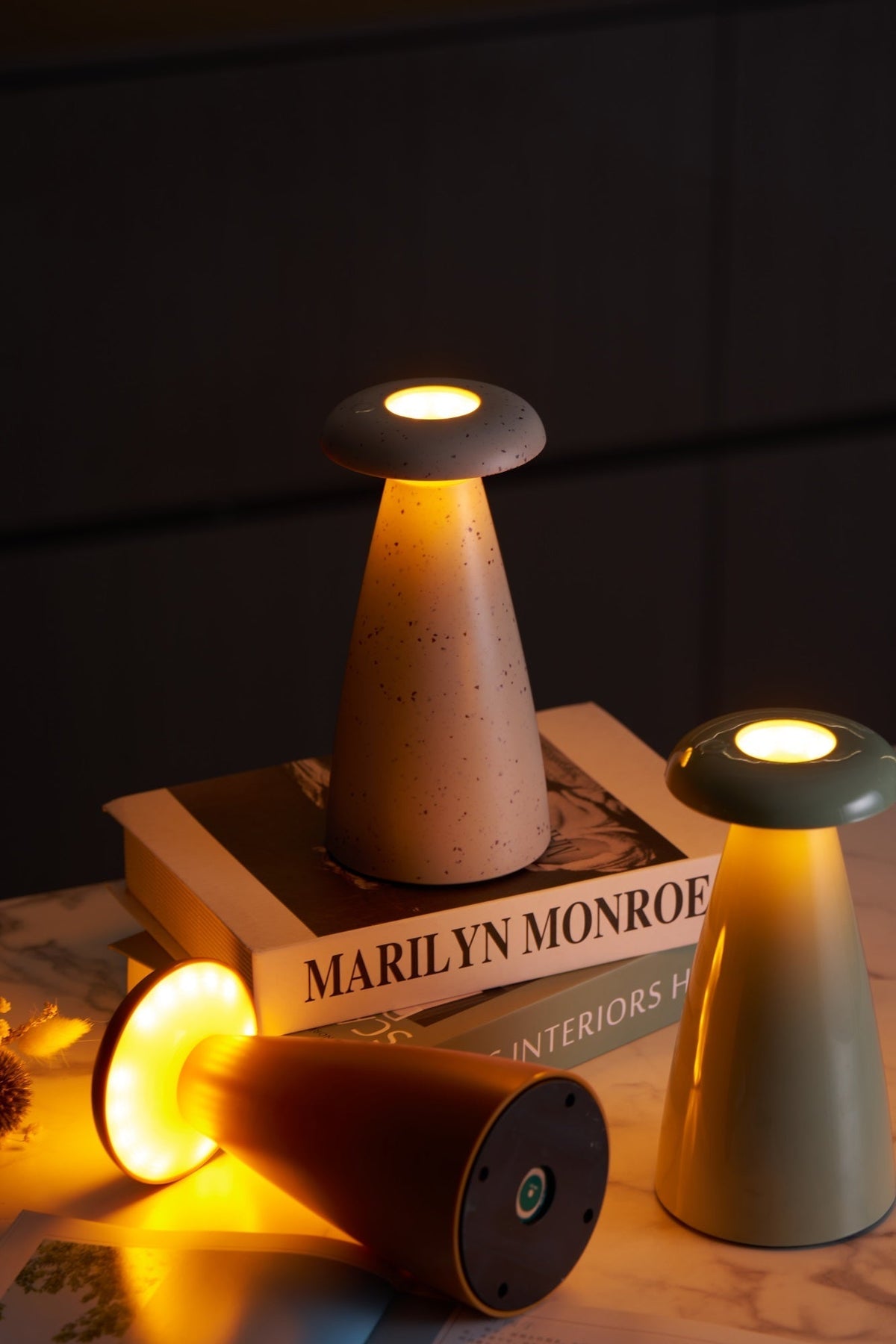 Mushroove minimalistisk keramisk bordslampa