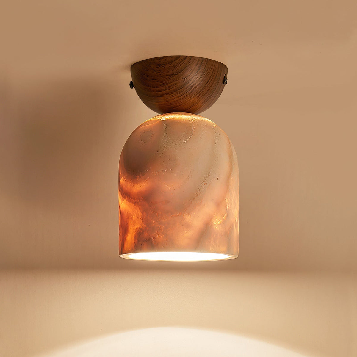 Linora-travertinloftlampe