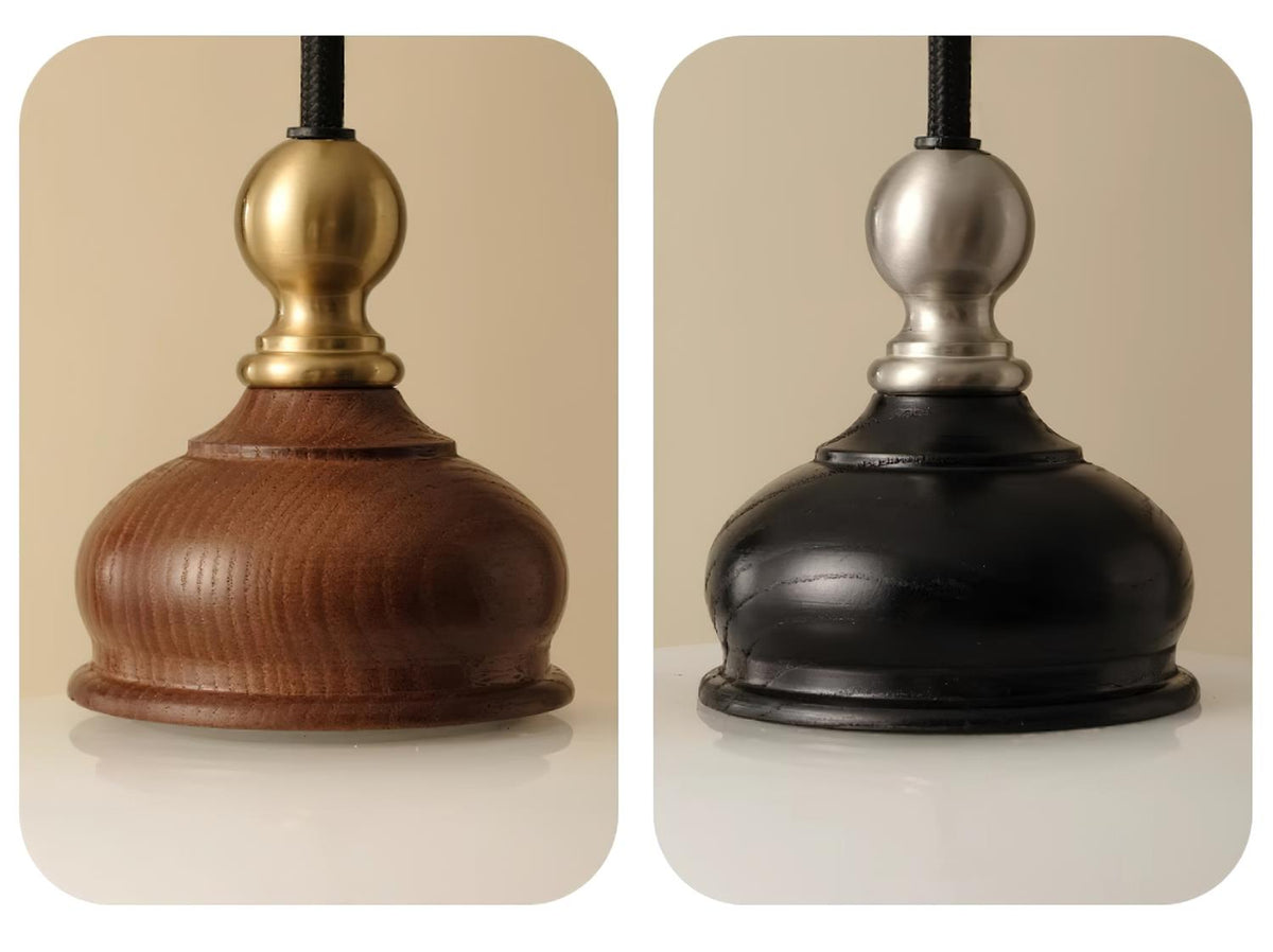 Belvia vintage-hangandi lampi úr blómamynstruðu gleri