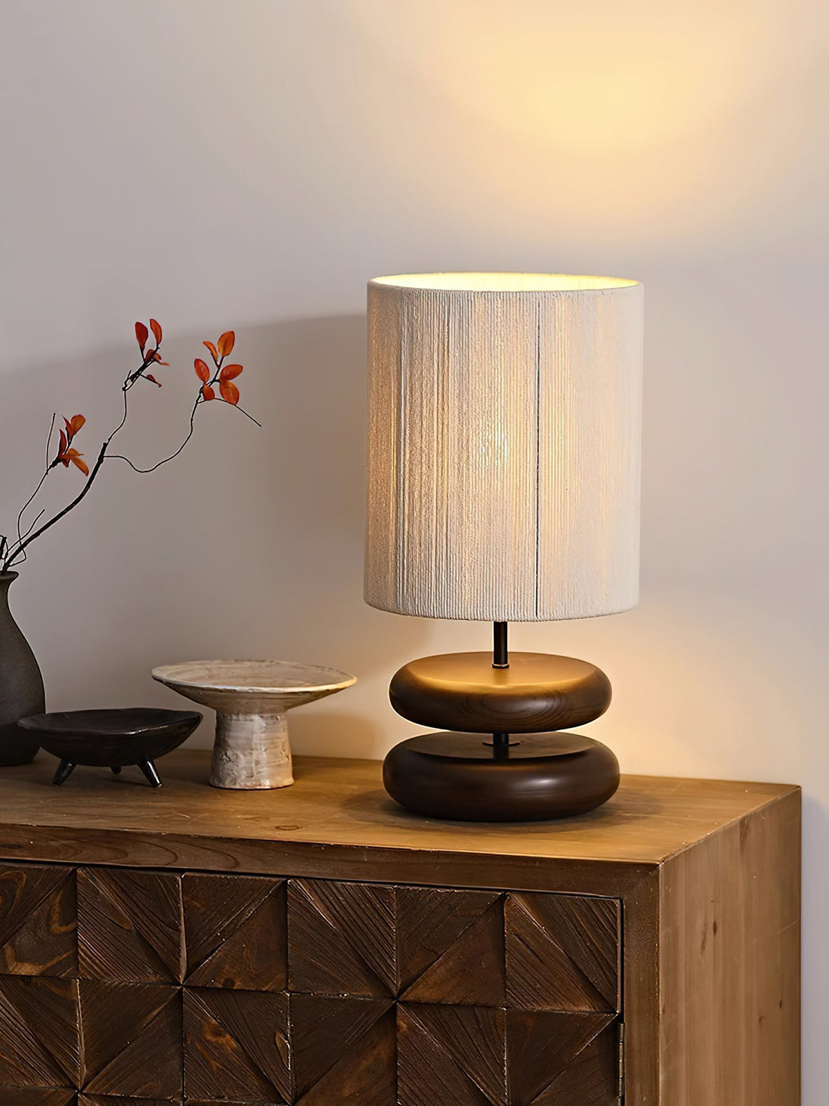 Morgan minimalistisk bordlampe i træ