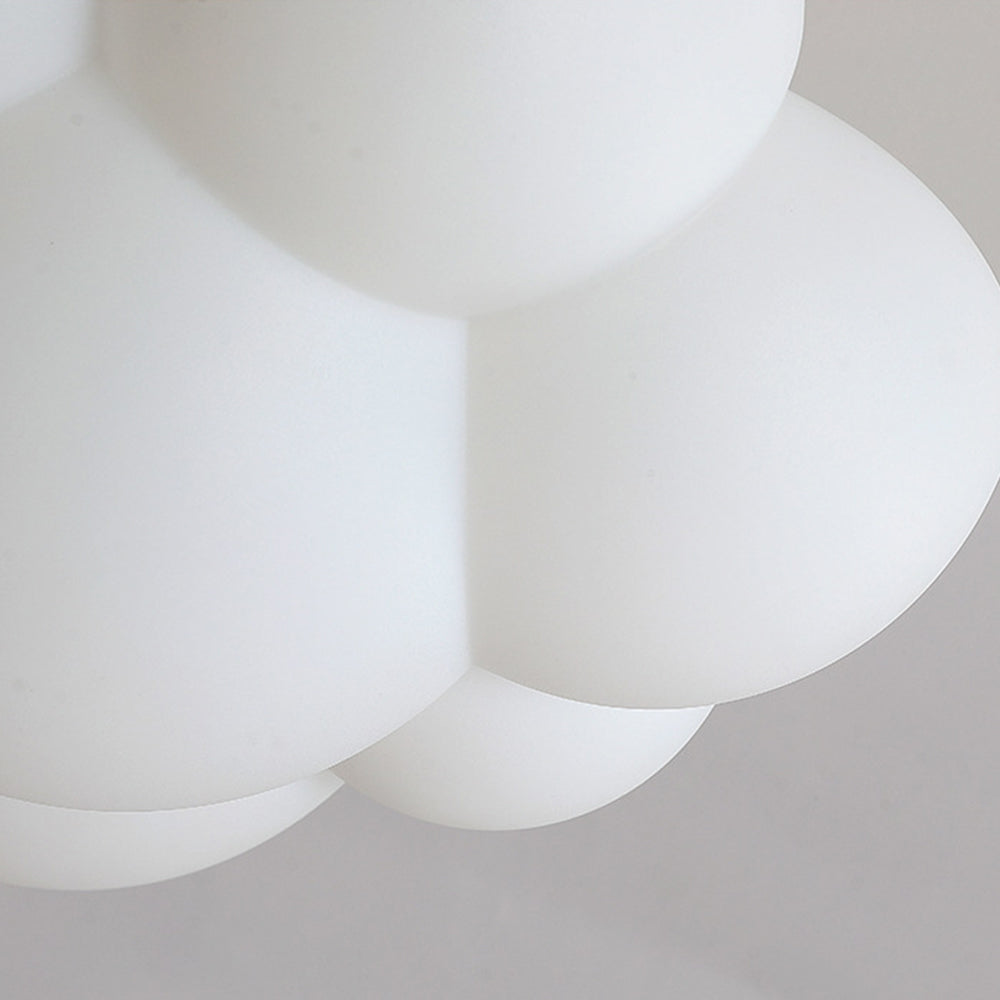 Candeeiro de teto de montagem saliente Aria LED nórdico em forma de nuvem