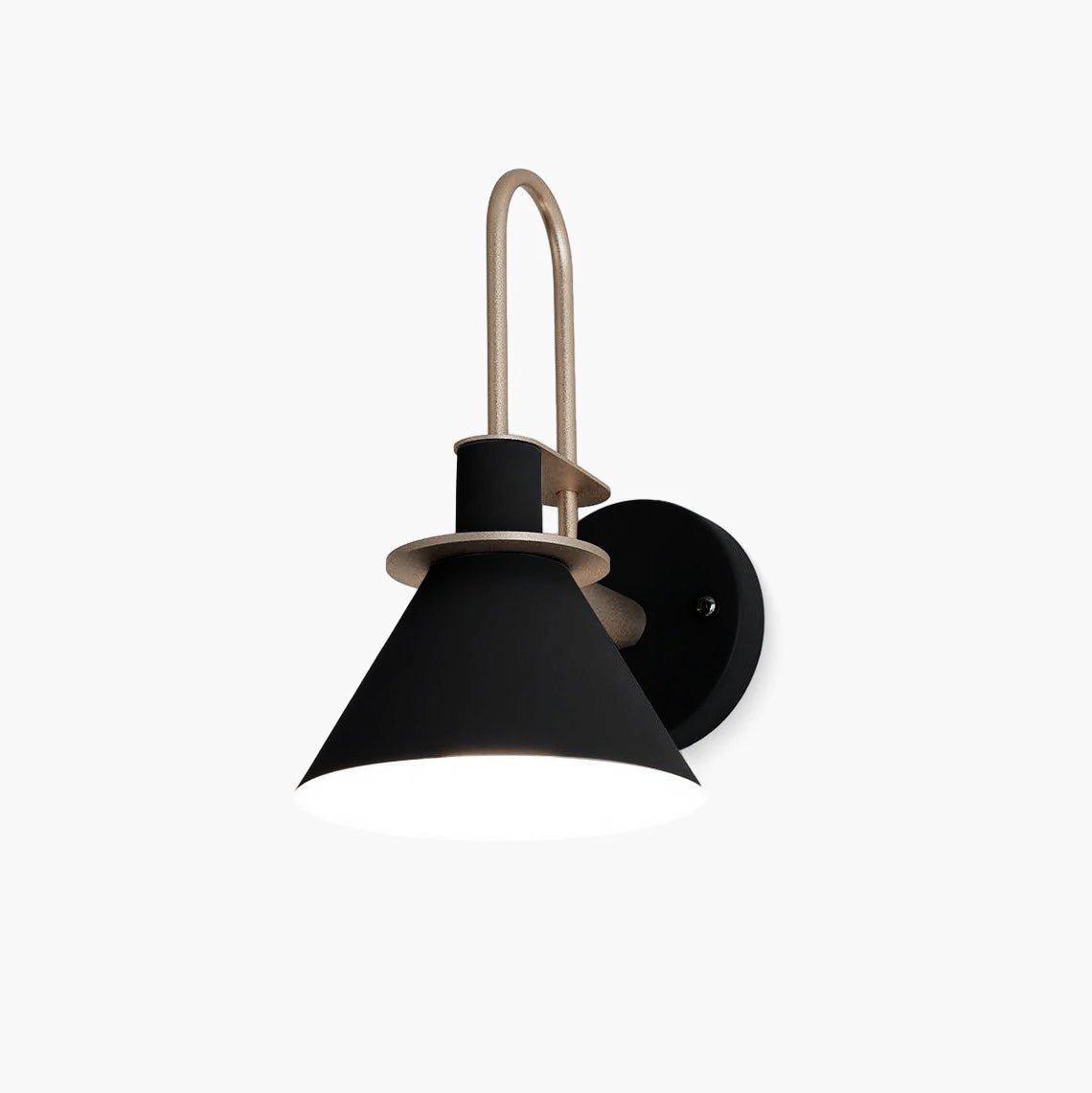 Solerine minimalistisk vägglampa i svart och guld