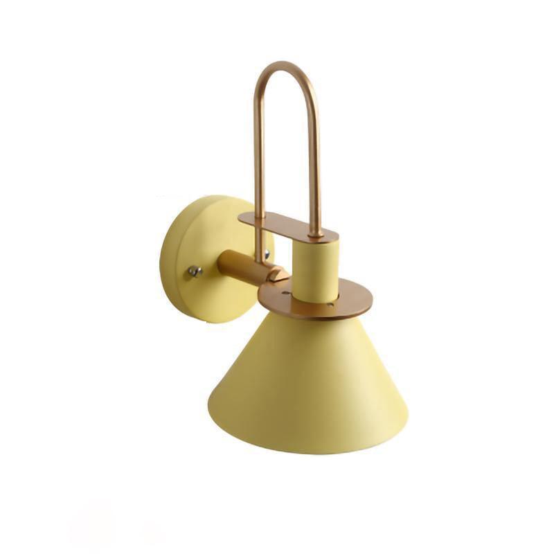 Solerine minimalistisk vägglampa i svart och guld