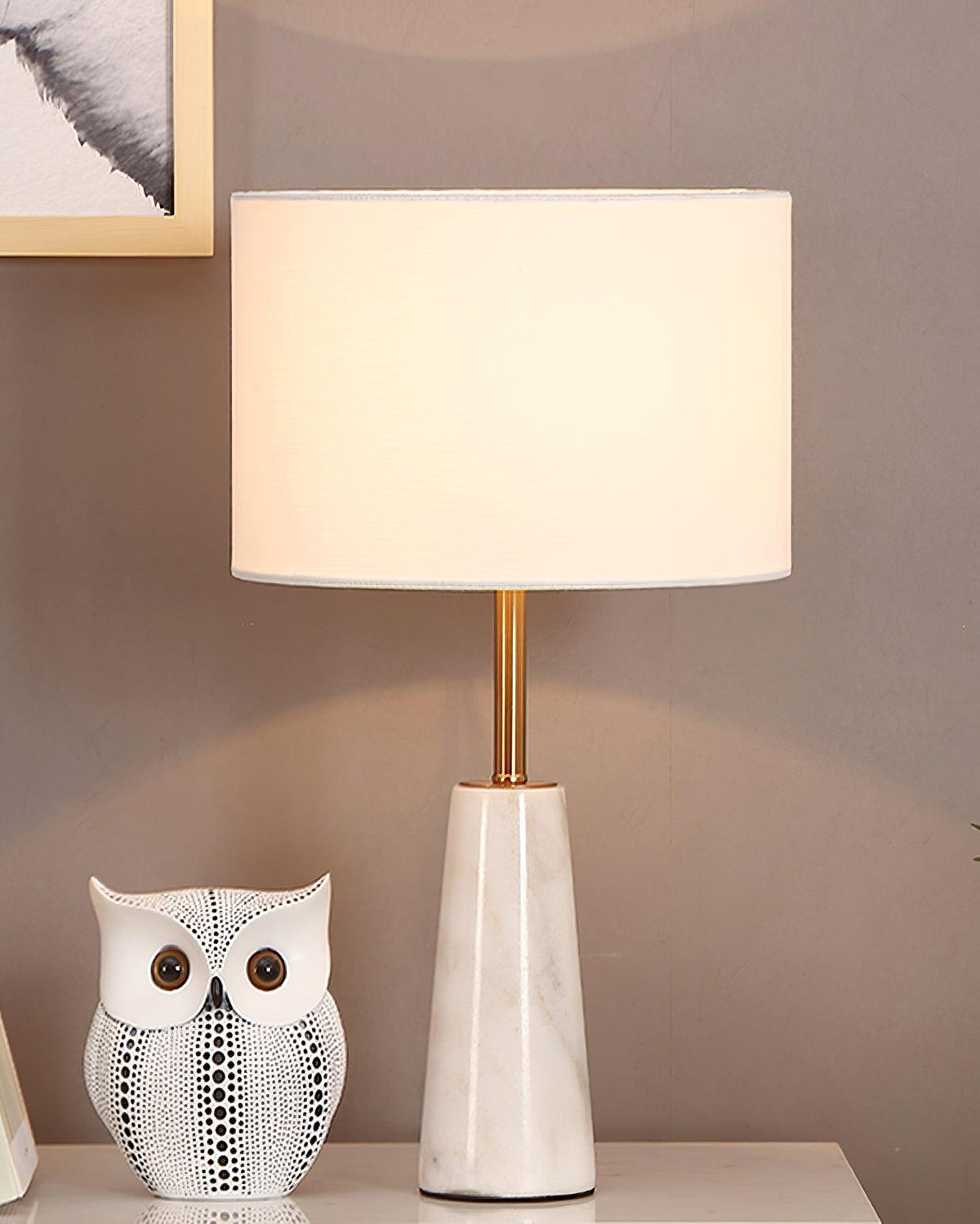 Ophaion Wabi-Sabi-skrivebordslampe i marmor