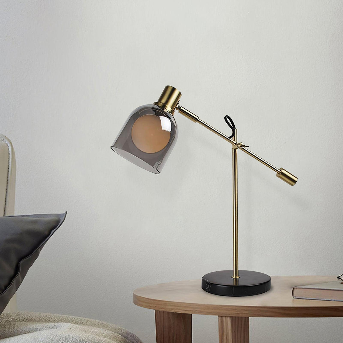 Locor industriel marmorbordlampe