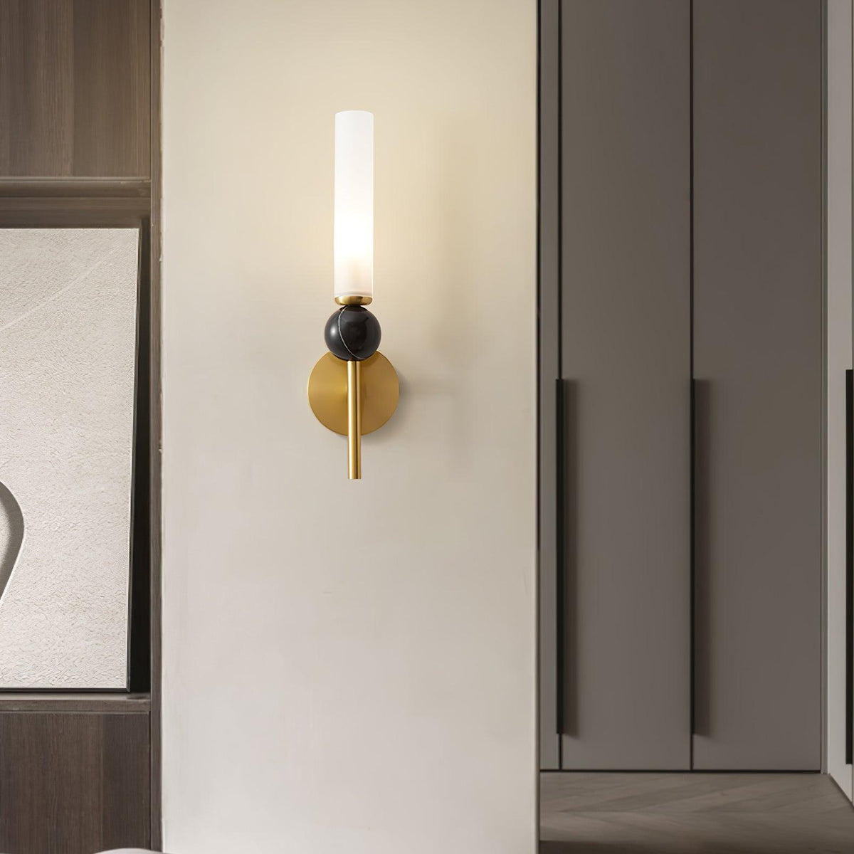 Dulane modern minimalistisk vertikal vägglampa i marmor