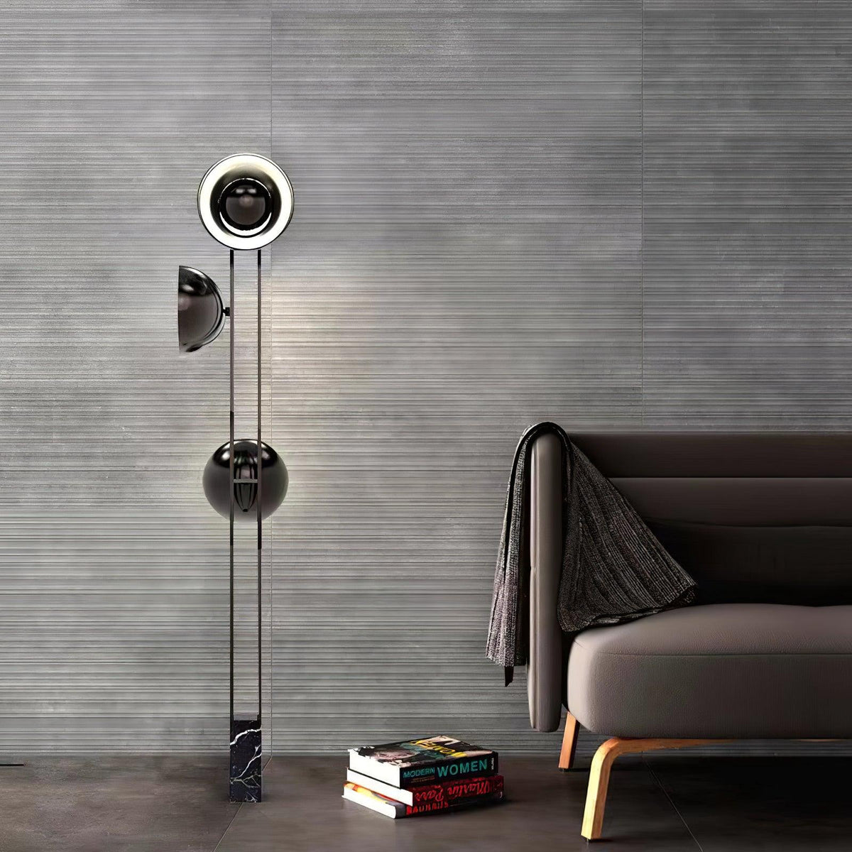 Alio modern golvlampa i marmor