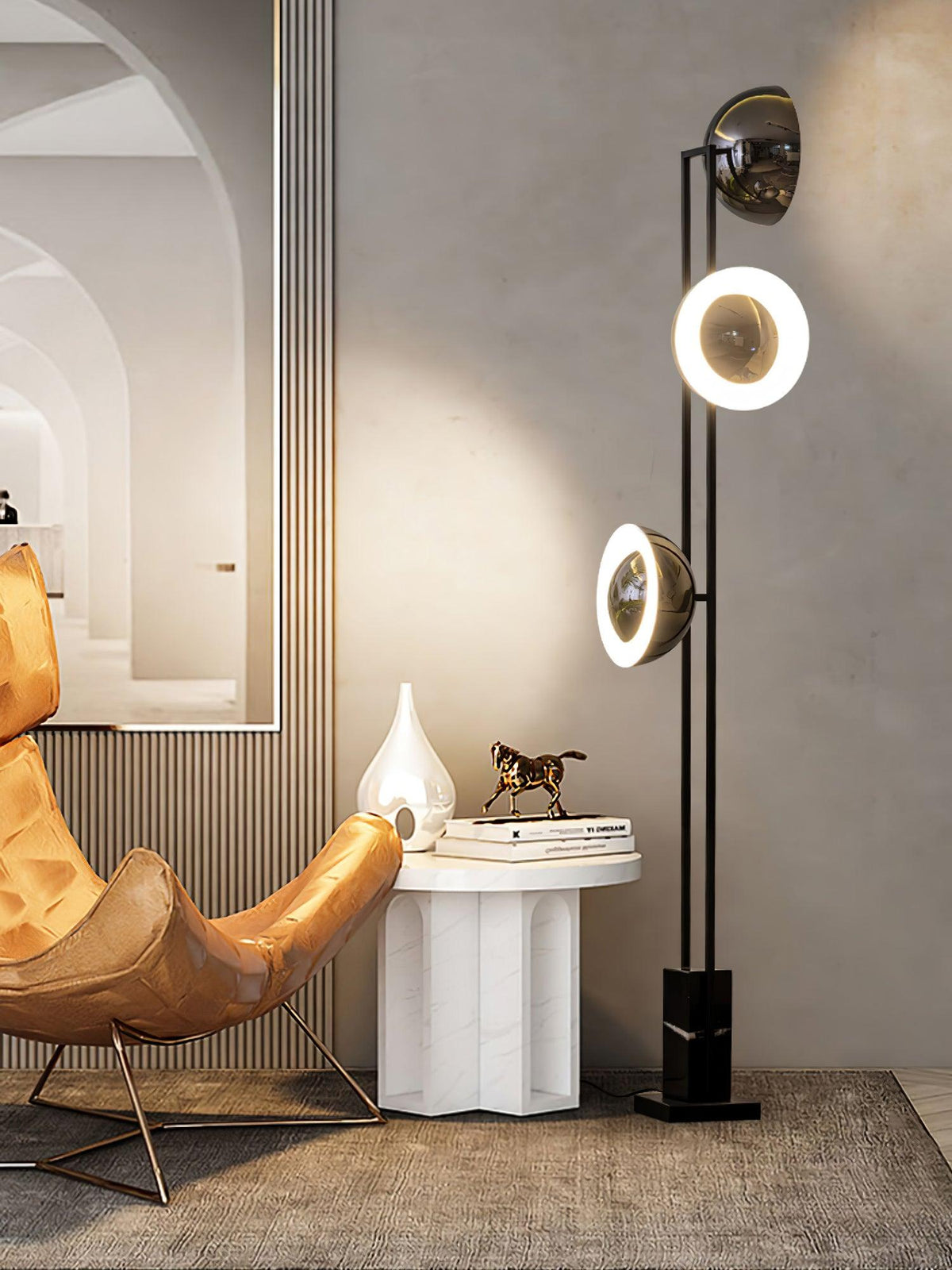 Alio moderne gulvlampe i marmor