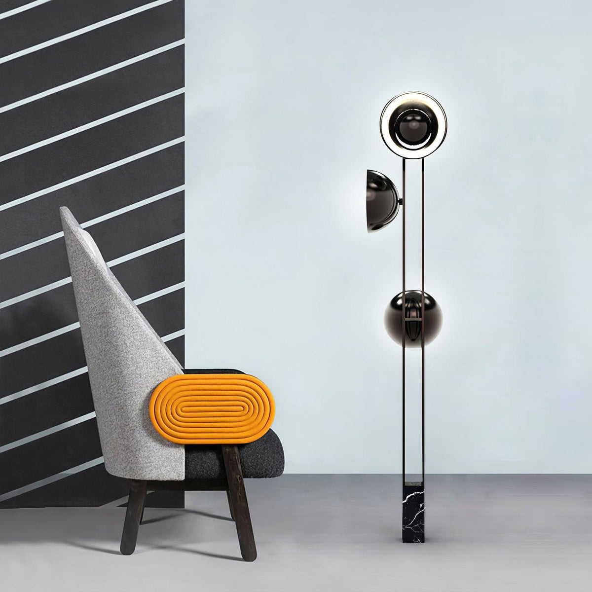 Alio modern golvlampa i marmor