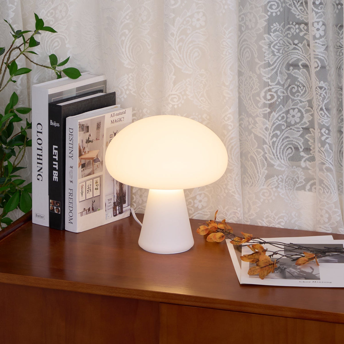 Ombra finurlig bordlampe i glas