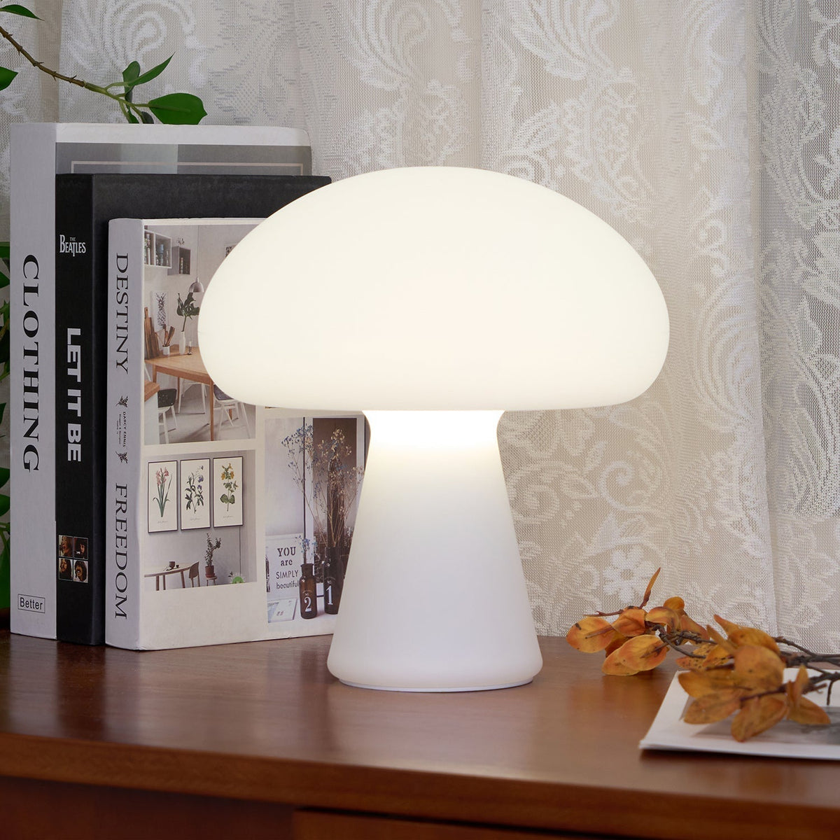 Ombra finurlig bordlampe i glas