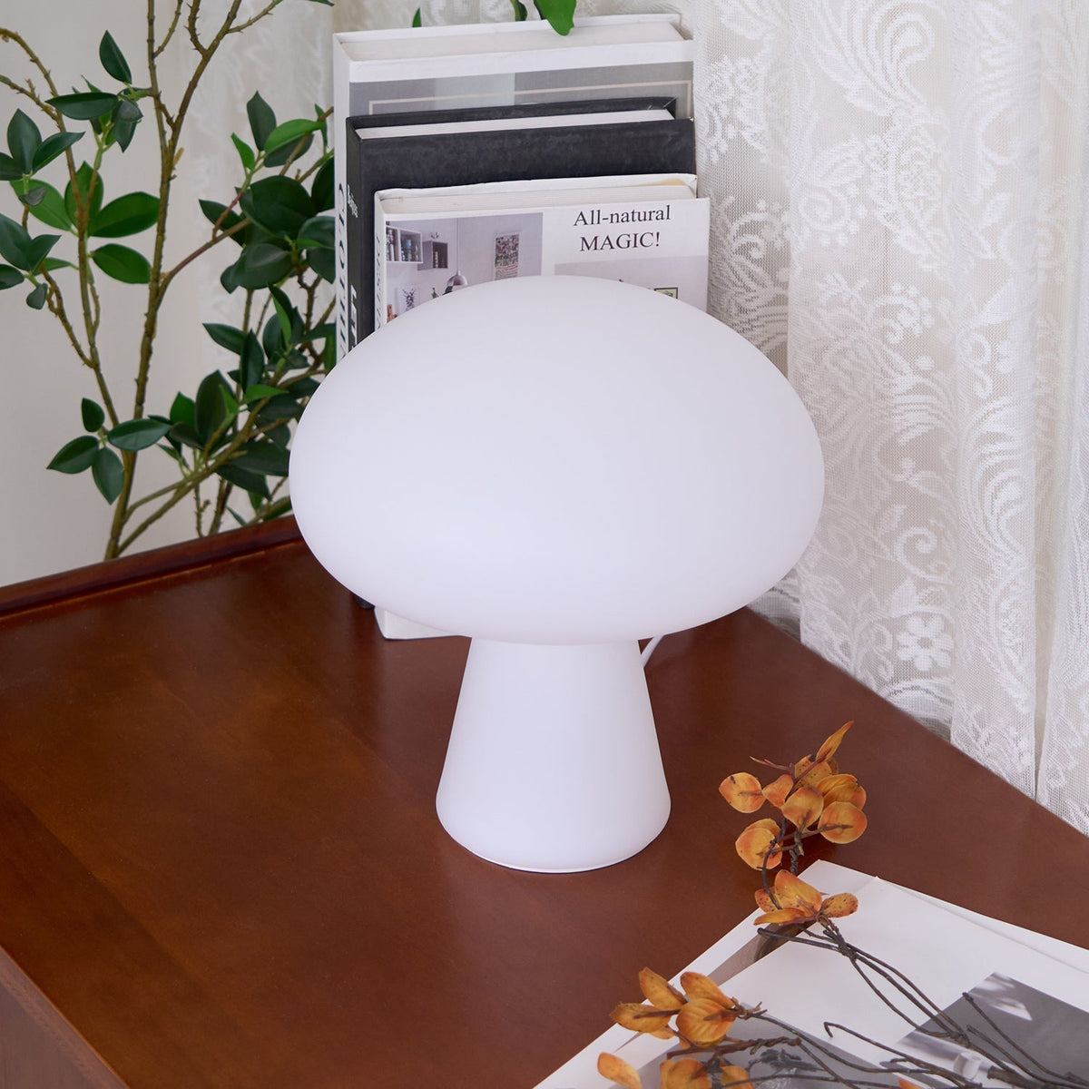 Ombra finurlig bordlampe i glas