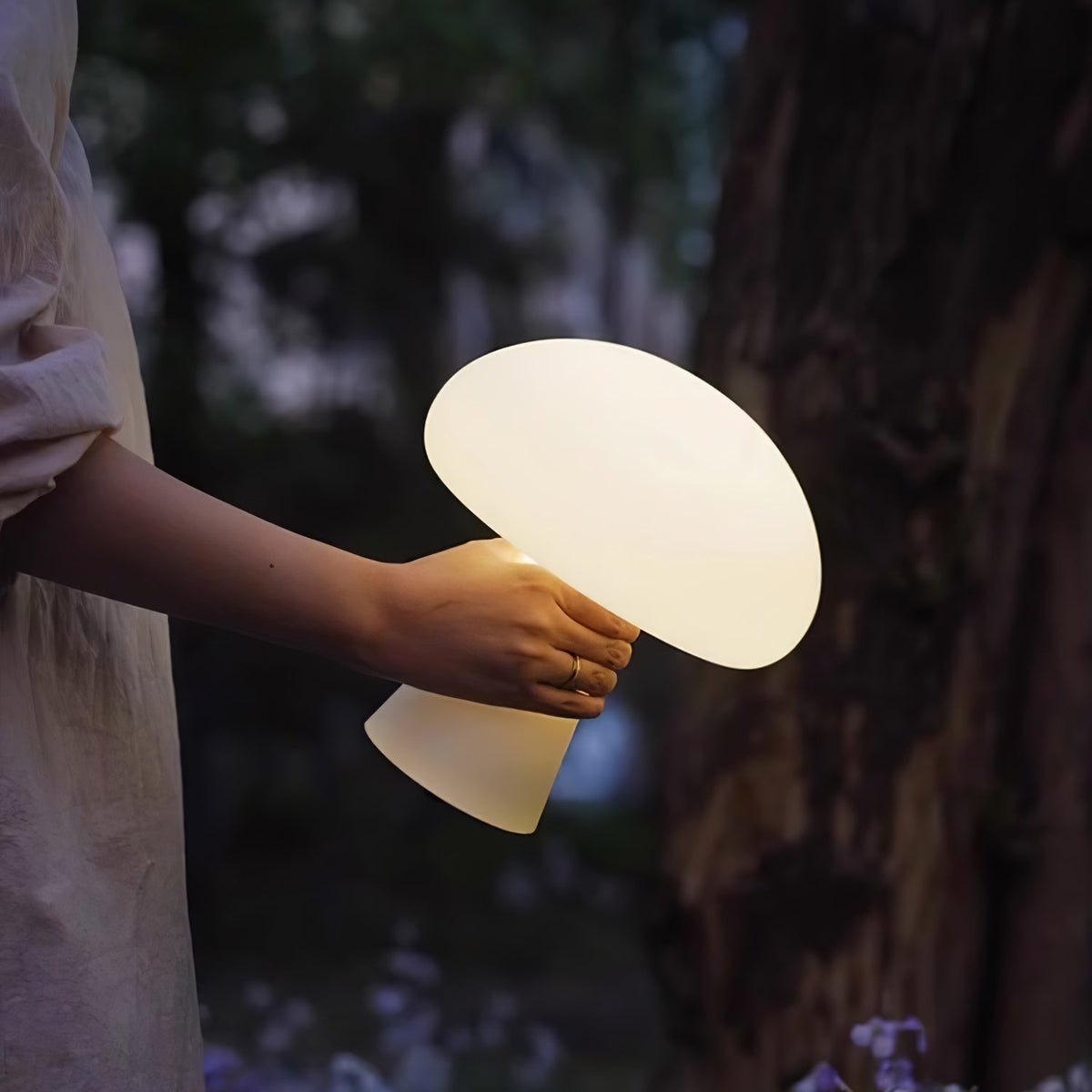 Ombra finurlig bordlampe i glas
