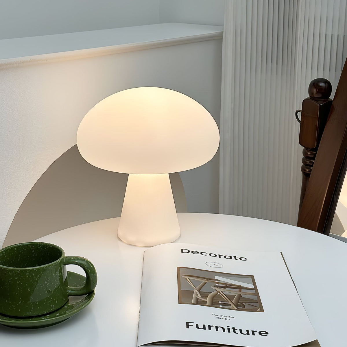 Ombra finurlig bordlampe i glas