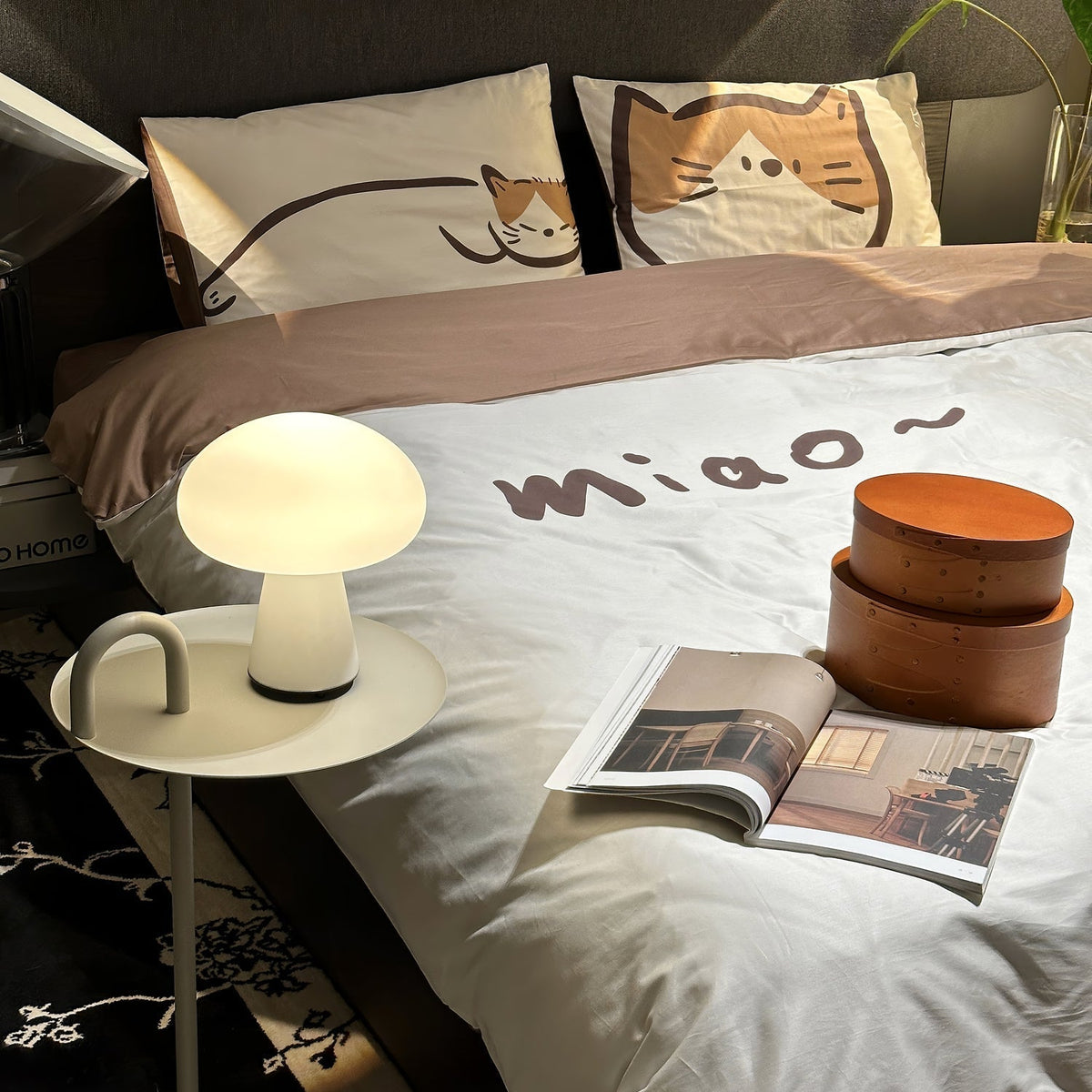 Ombra finurlig bordlampe i glas