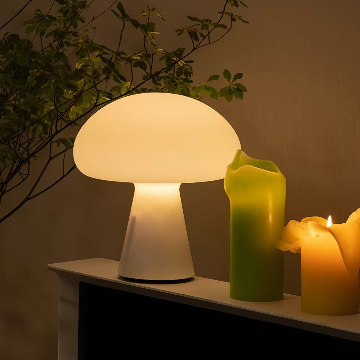 Ombra finurlig bordlampe i glas