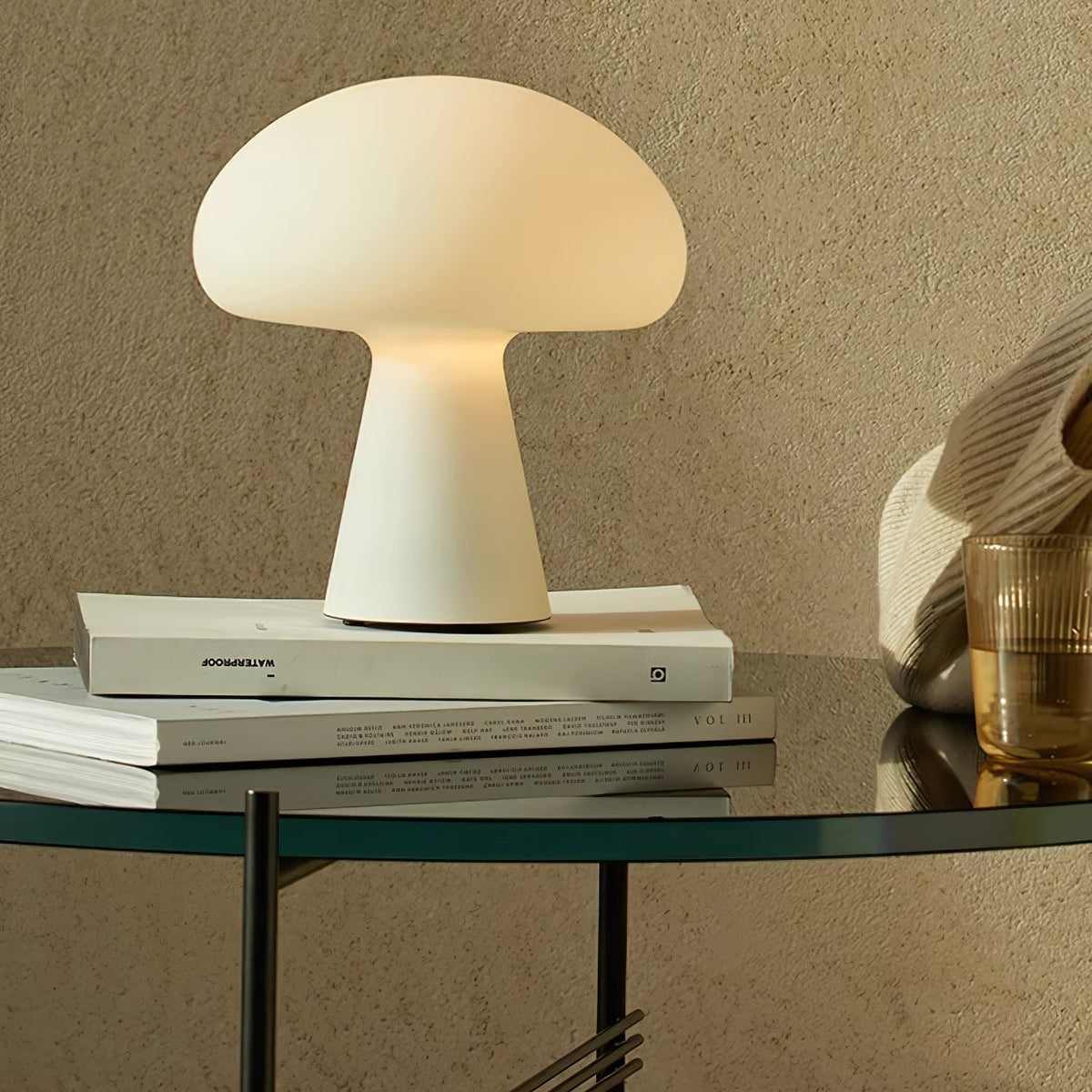 Ombra finurlig bordlampe i glas