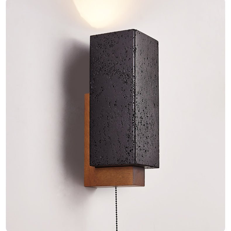 Viraanira-vägglampa med obsidianglöd